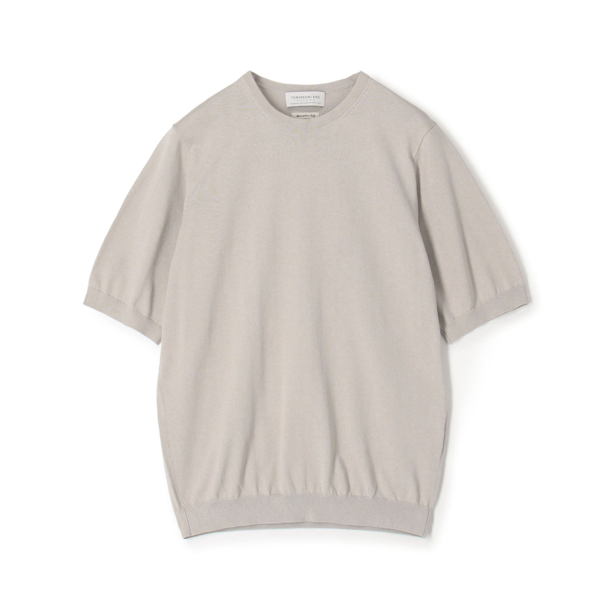TOMORROWLAND tricot シルクコットン クルーネックプルオーバーニット SESIA