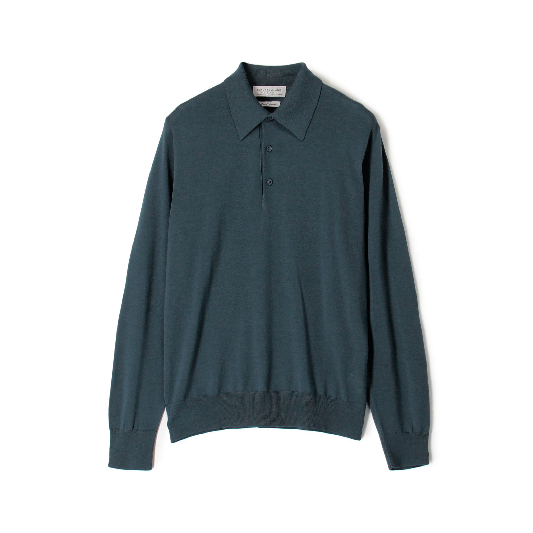 TOMORROWLAND tricot スーパーファインメリノウール ニットポロシャツ S-WOOL