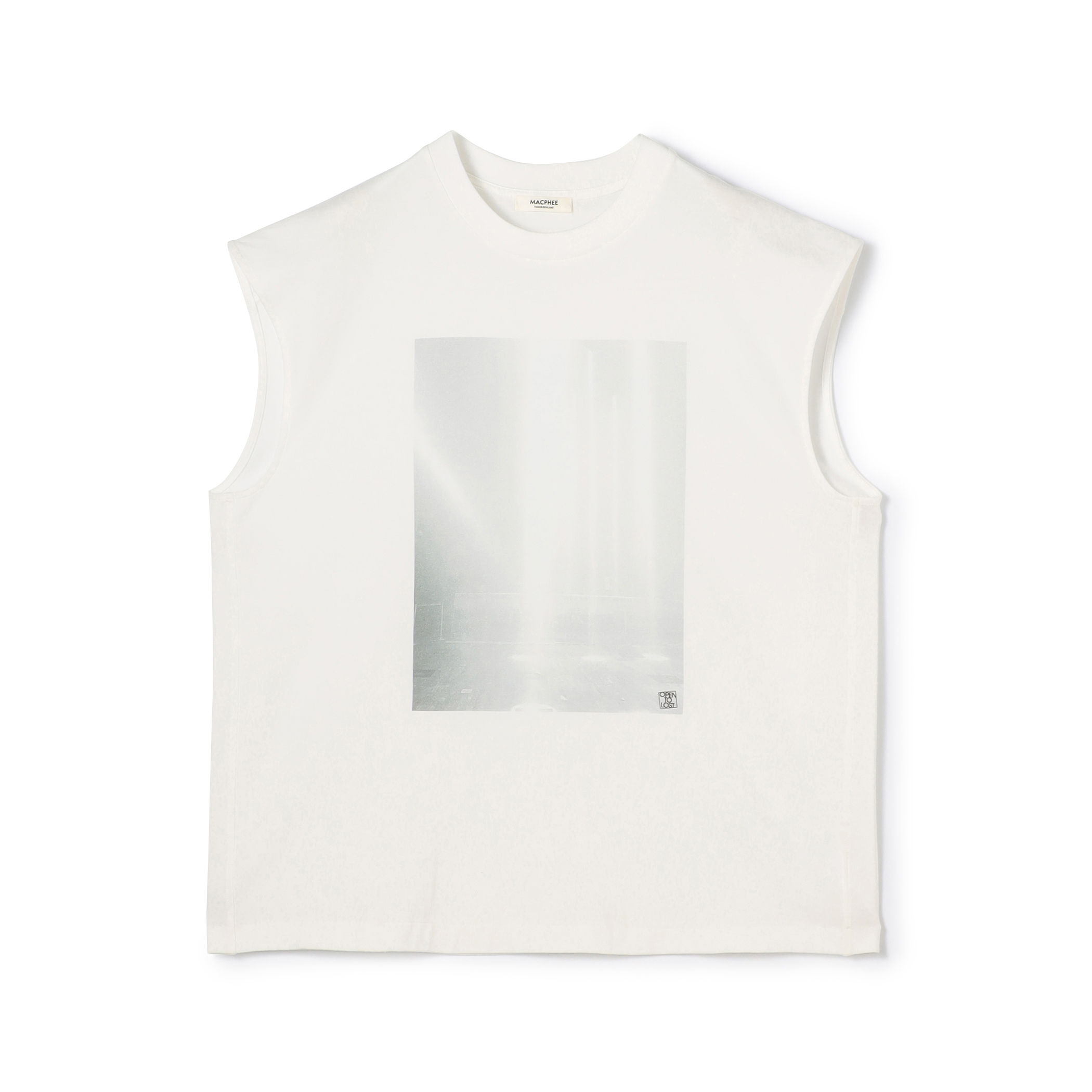フォトプリント ノースリーブTシャツ