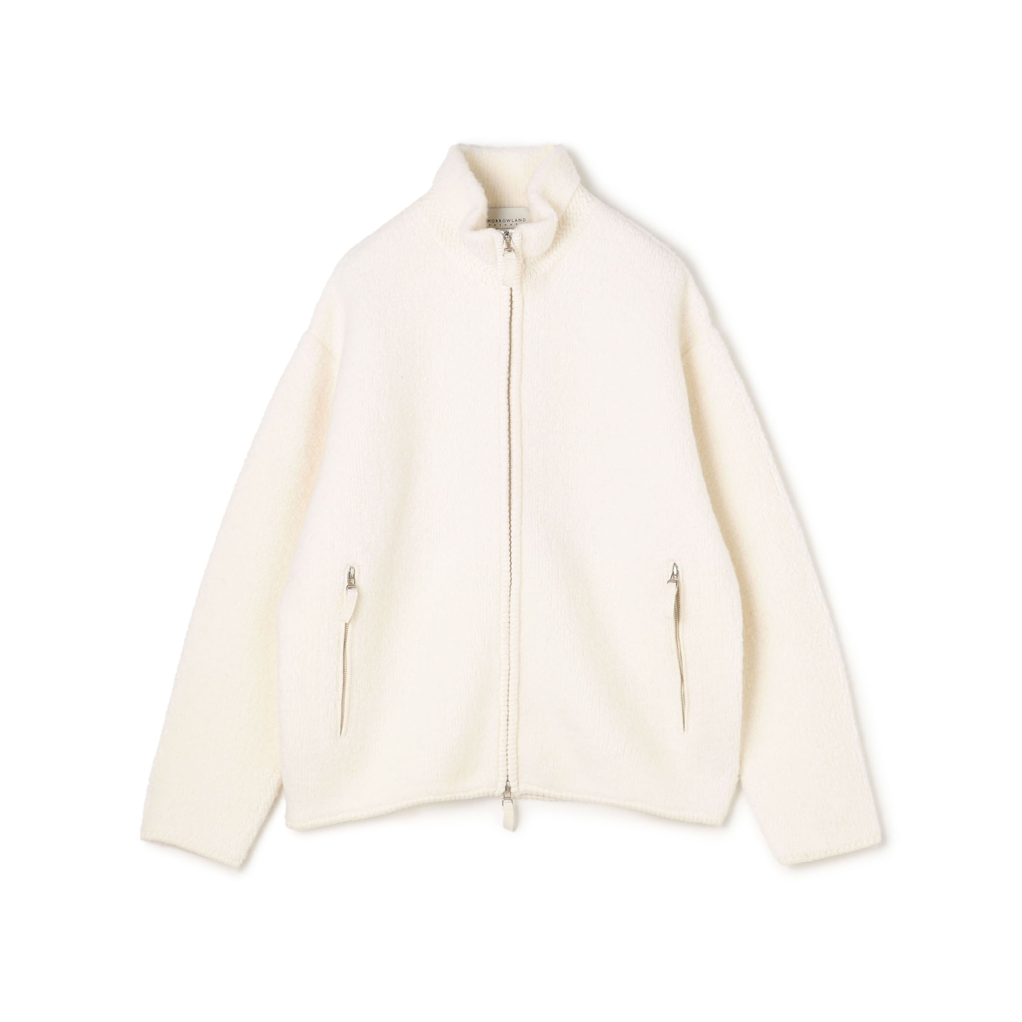 TOMORROWLAND Tricot ウールカシミヤ パイルニット ジップアップブルゾン