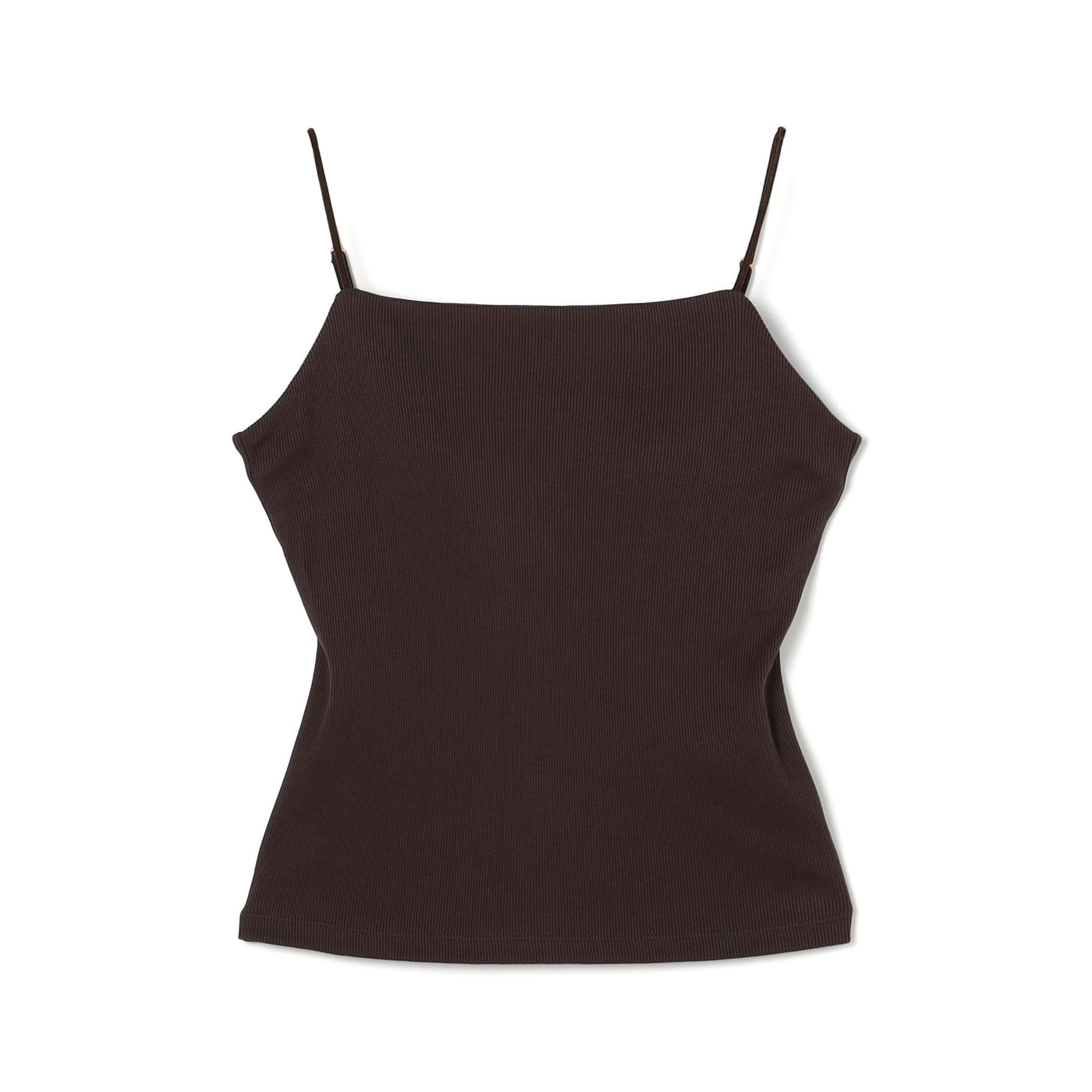 コットンリブ カップ付きキャミソール