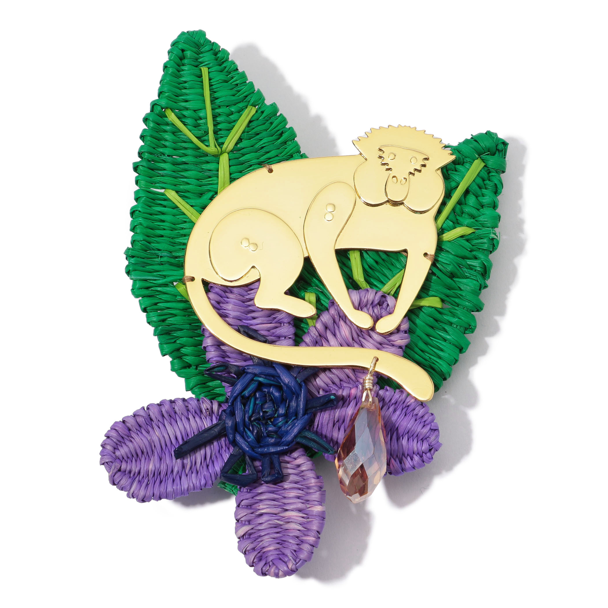 Mercedes Salazar Monkey Purple ブローチ