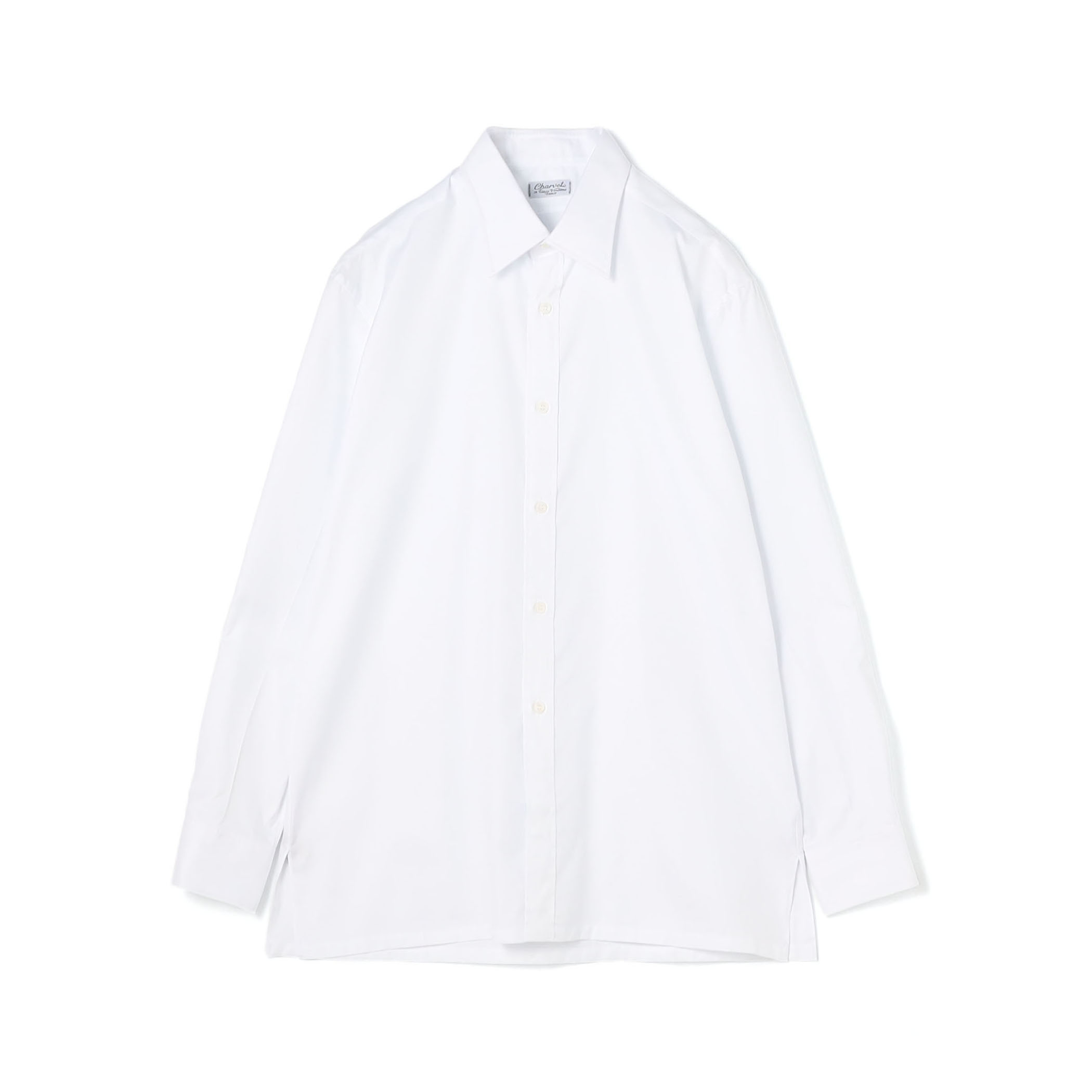 Charvet コットン セミワイドカラーシャツ