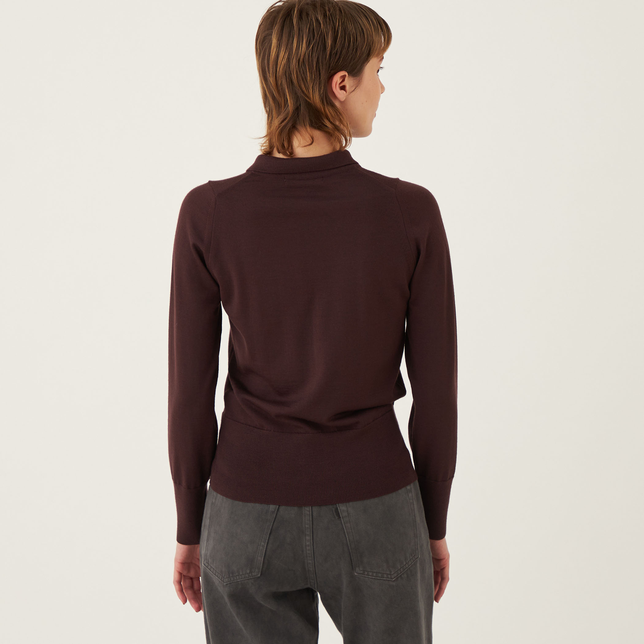 30G エクストラファインゲージウール ポロプルオーバー