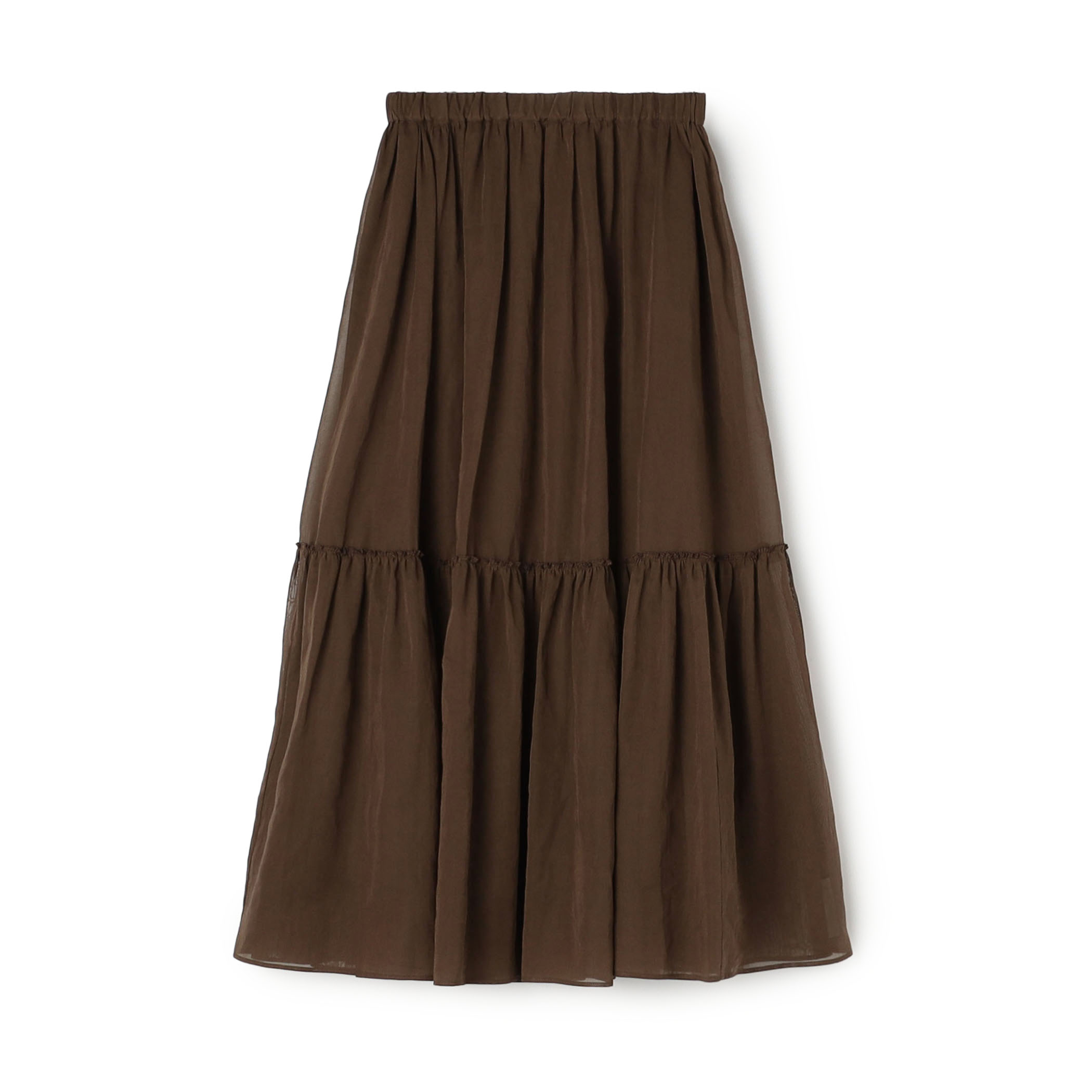 ルコットンオーガンジー ティアードスカート