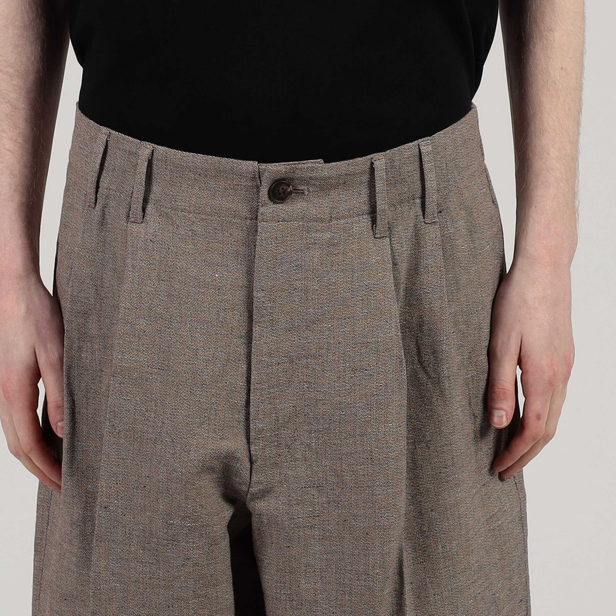 Nonnotte Wide Trousers, Geometric – Navyblue