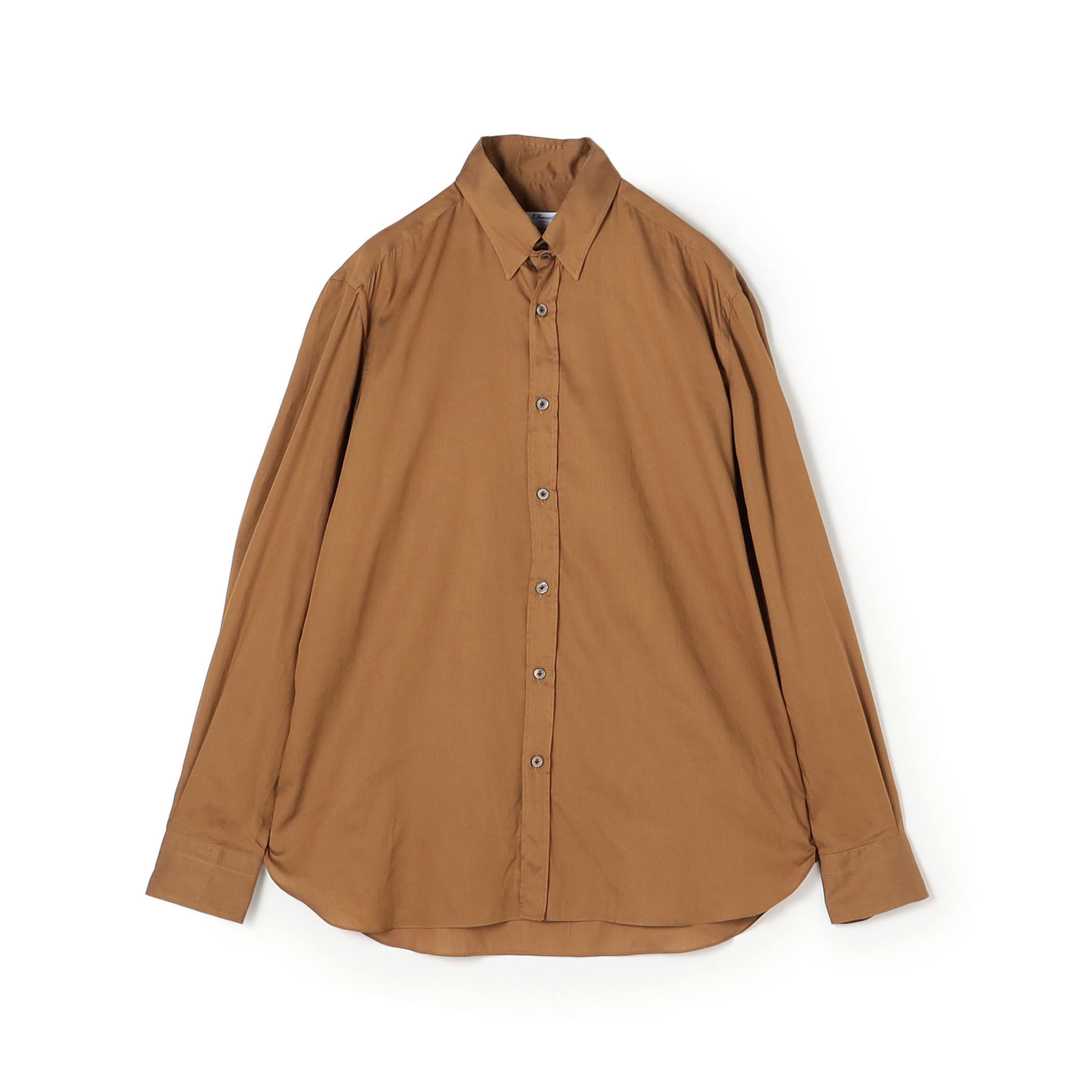 ERRICO FORMICOLA セルロースコットン タブカラーロングスリーブシャツ
