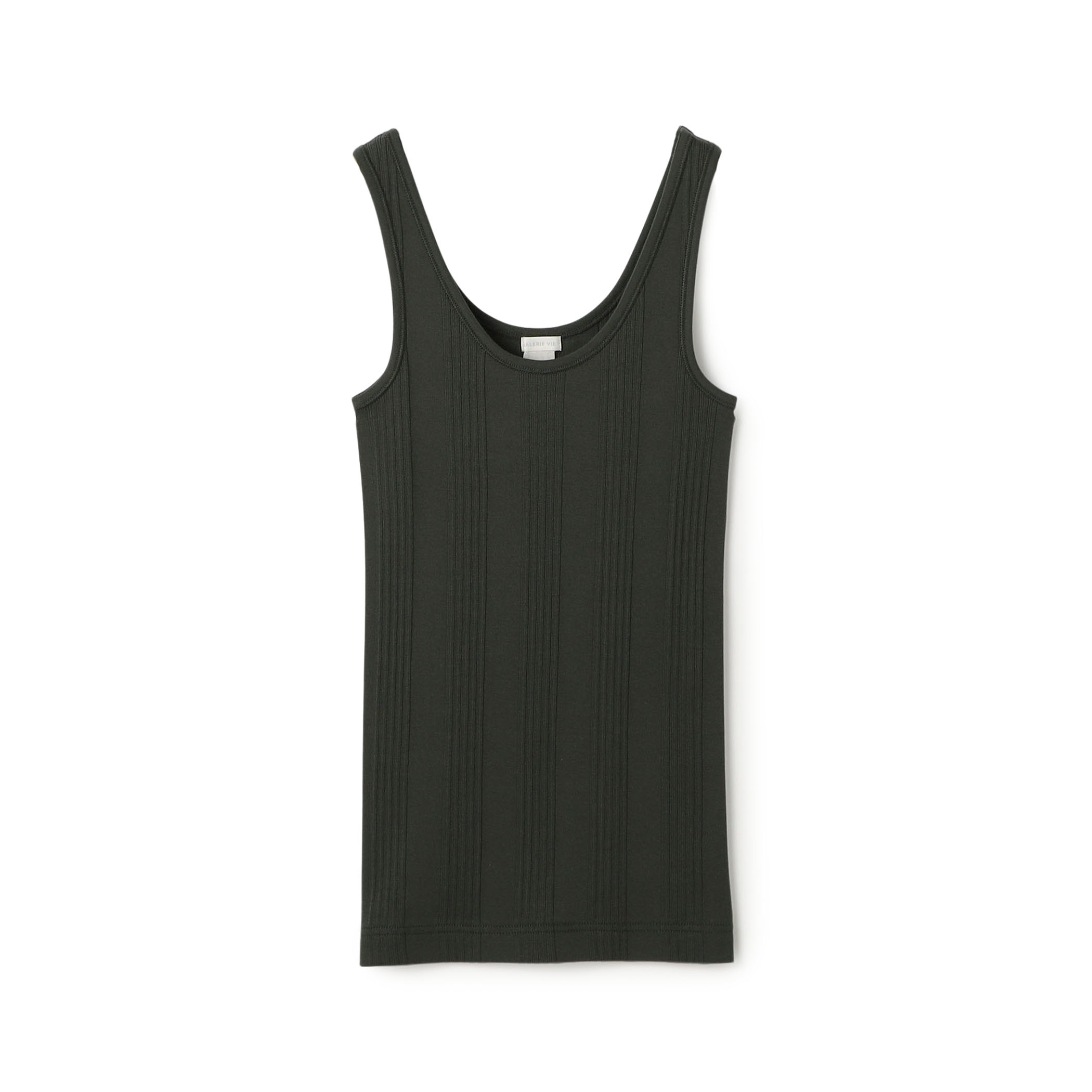 コットンランダムリブ タンクトップ