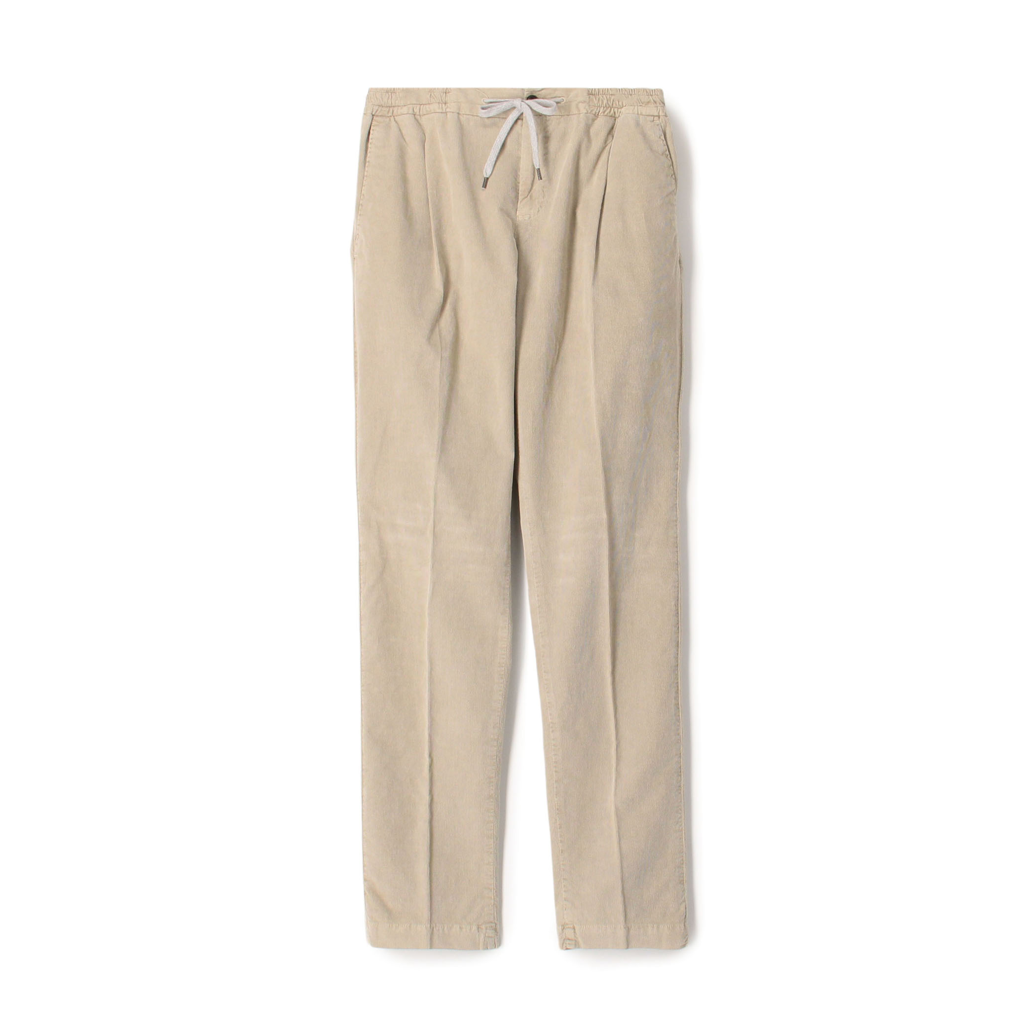 PT TRINO コットンポリウレタン 1プリーツ コーデュロイイージースラックス