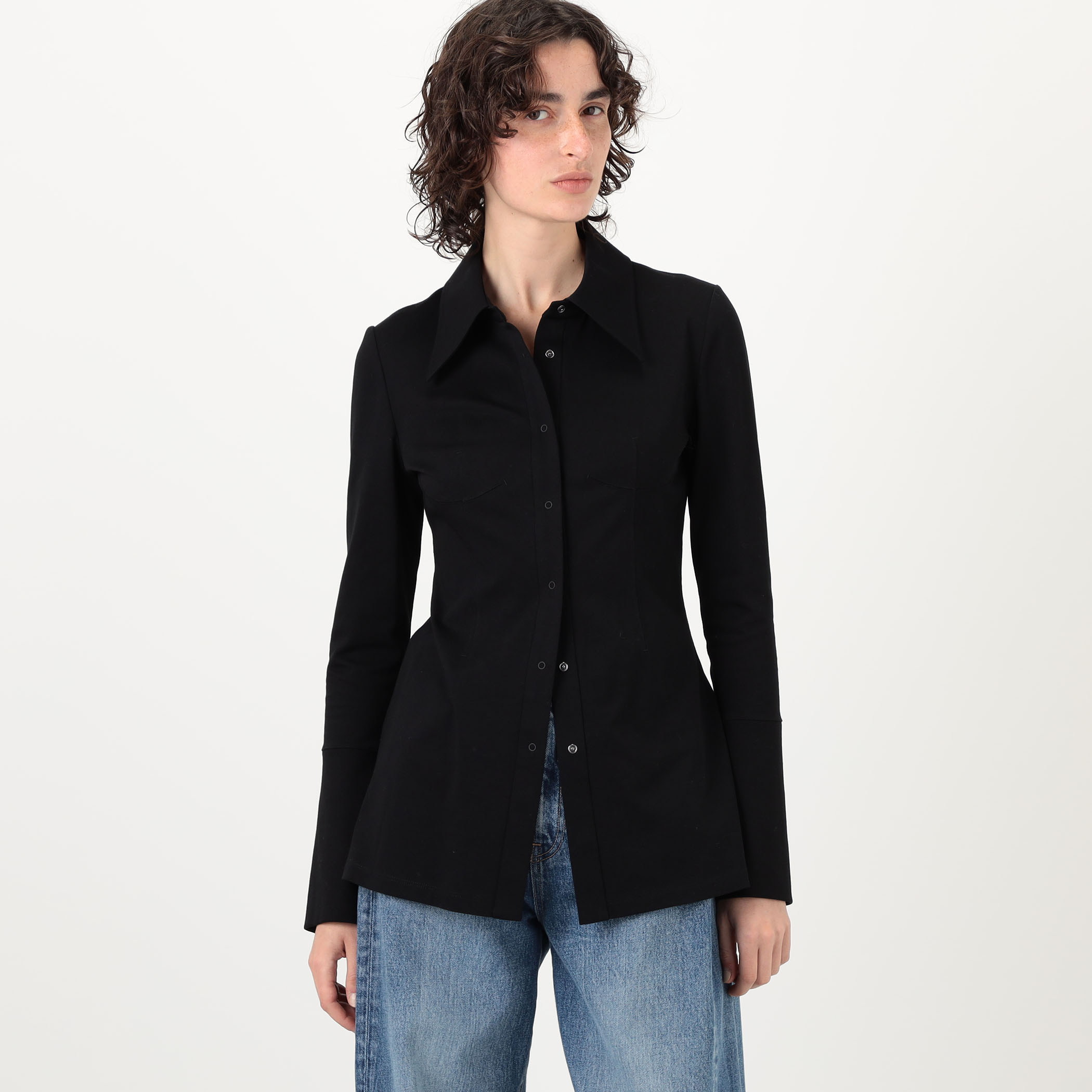 Mame Kurogouchi Cotton Jersey Shirt｜トゥモローランド 公式サイト