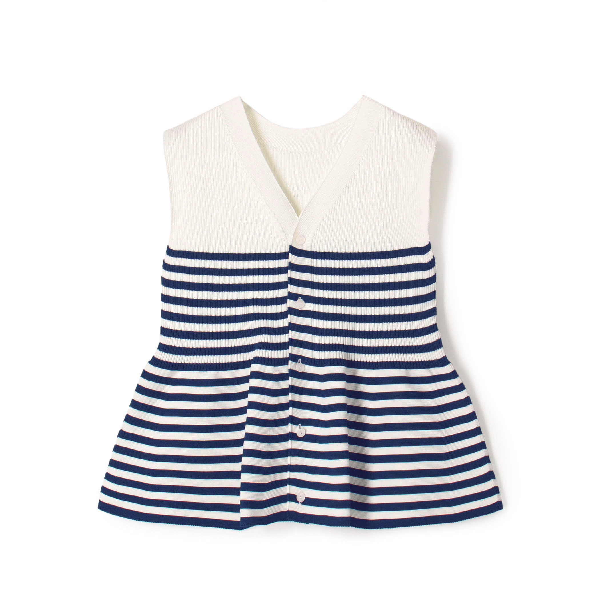 【WEB先行予約】フォームニット ペプラムベスト