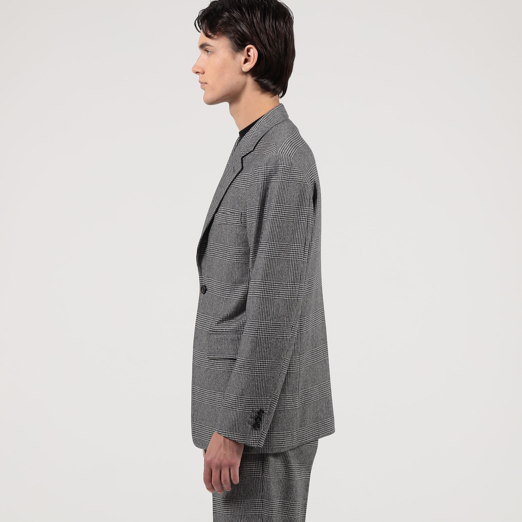 カレッジフランネルウール シングルブレステッド3Bジャケット