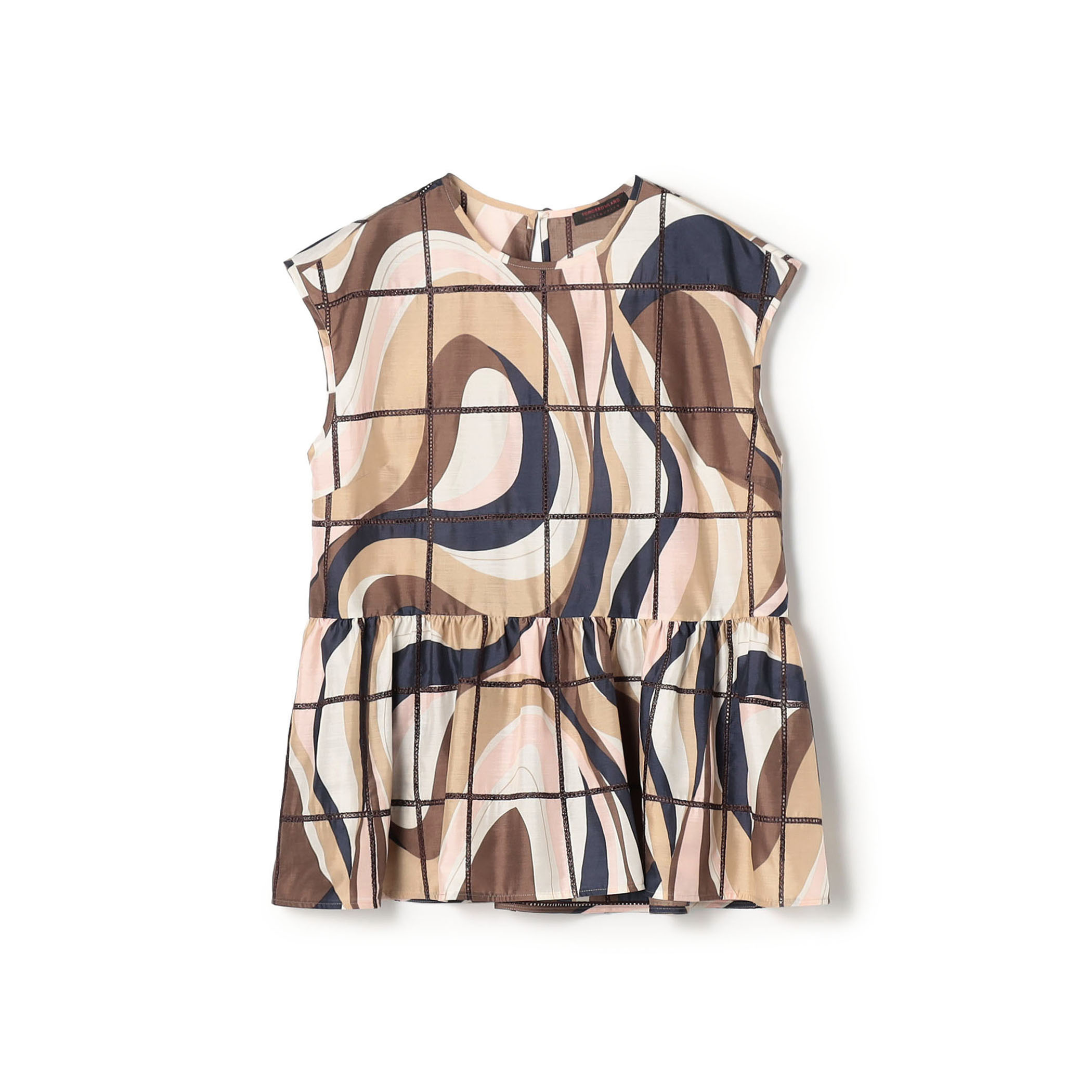 アイレットウェーブプリント チュチュブラウス