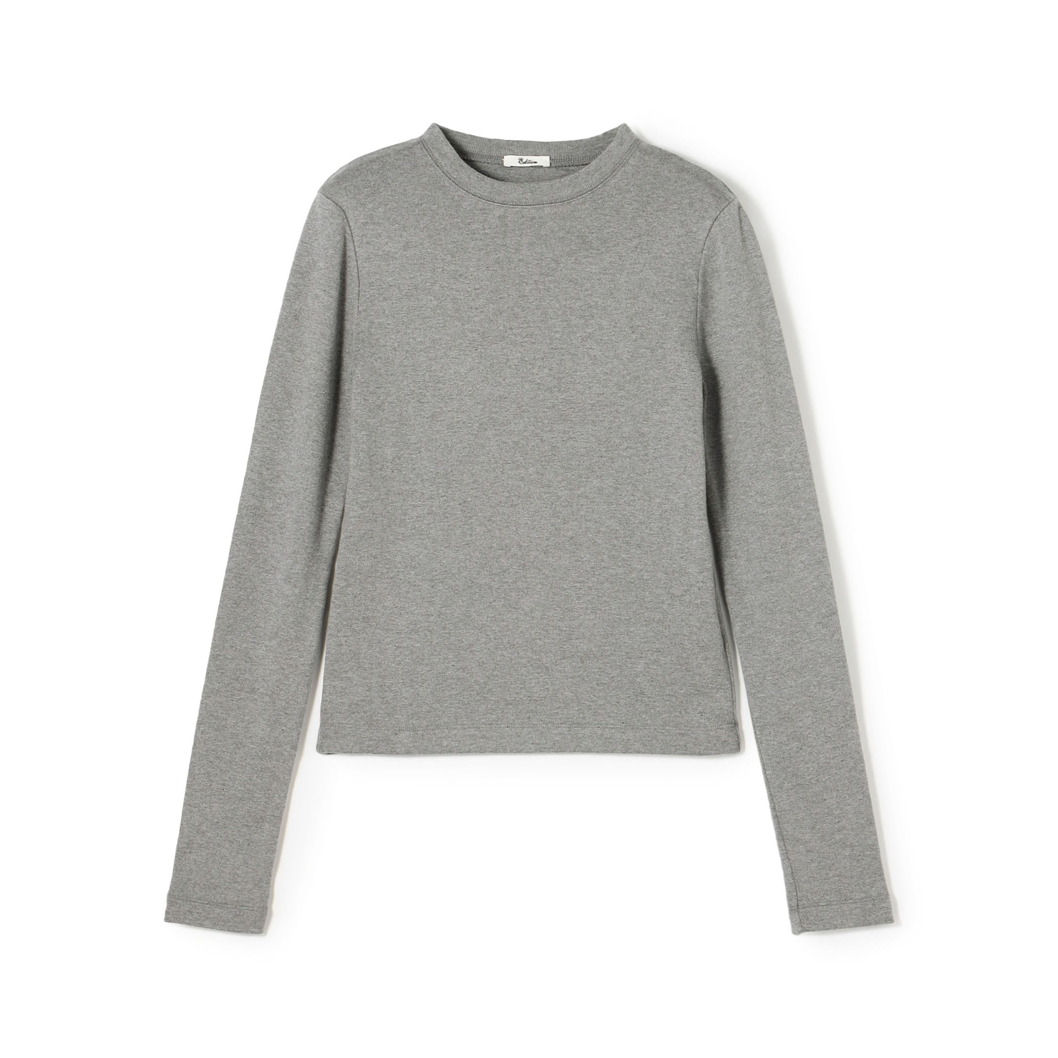 コットンモダールフライス  ロングスリーブトップス