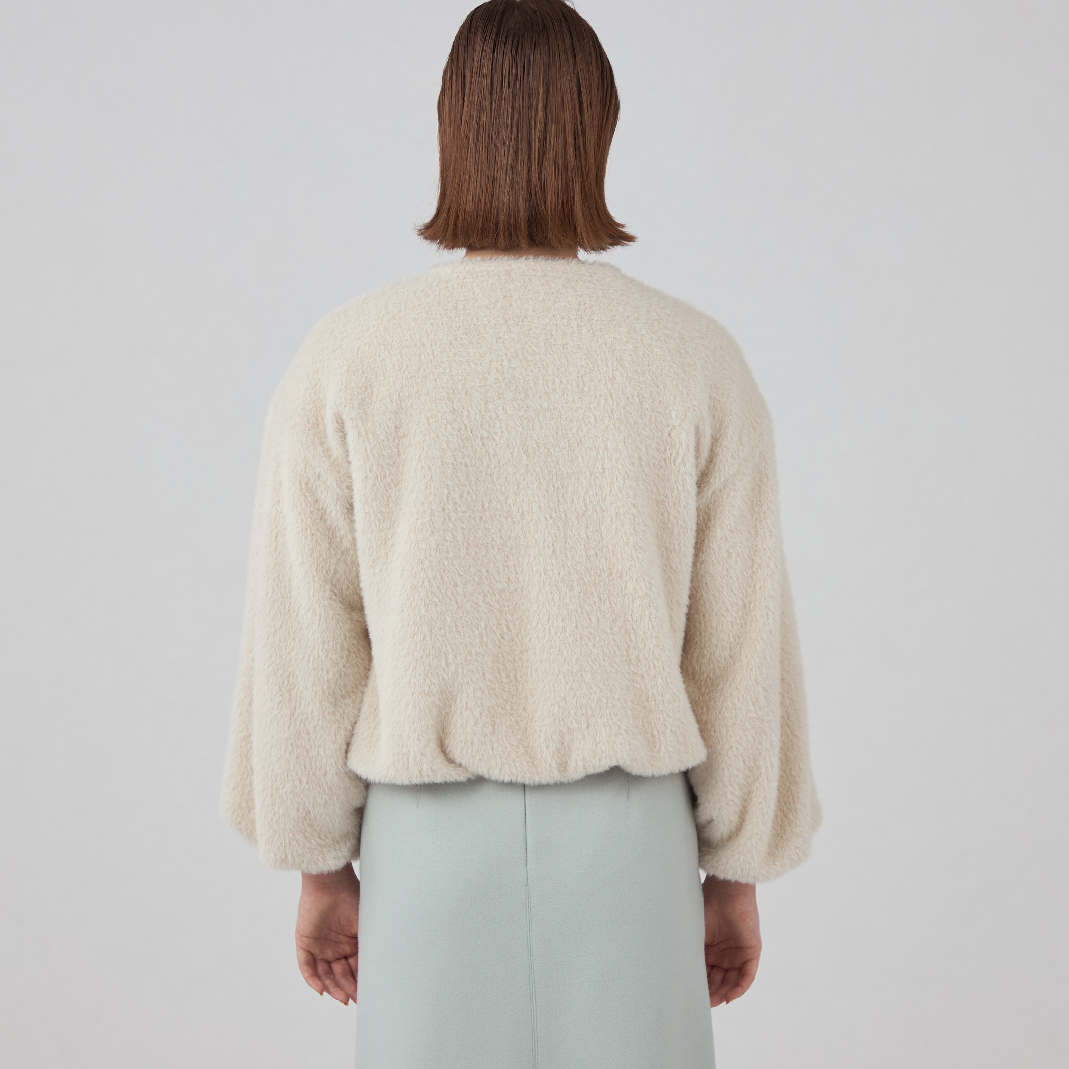 【2024AW】Ballsey シャギージャージー ショートコクーンブルゾン シャギージャージー ショートコクーンブルゾン