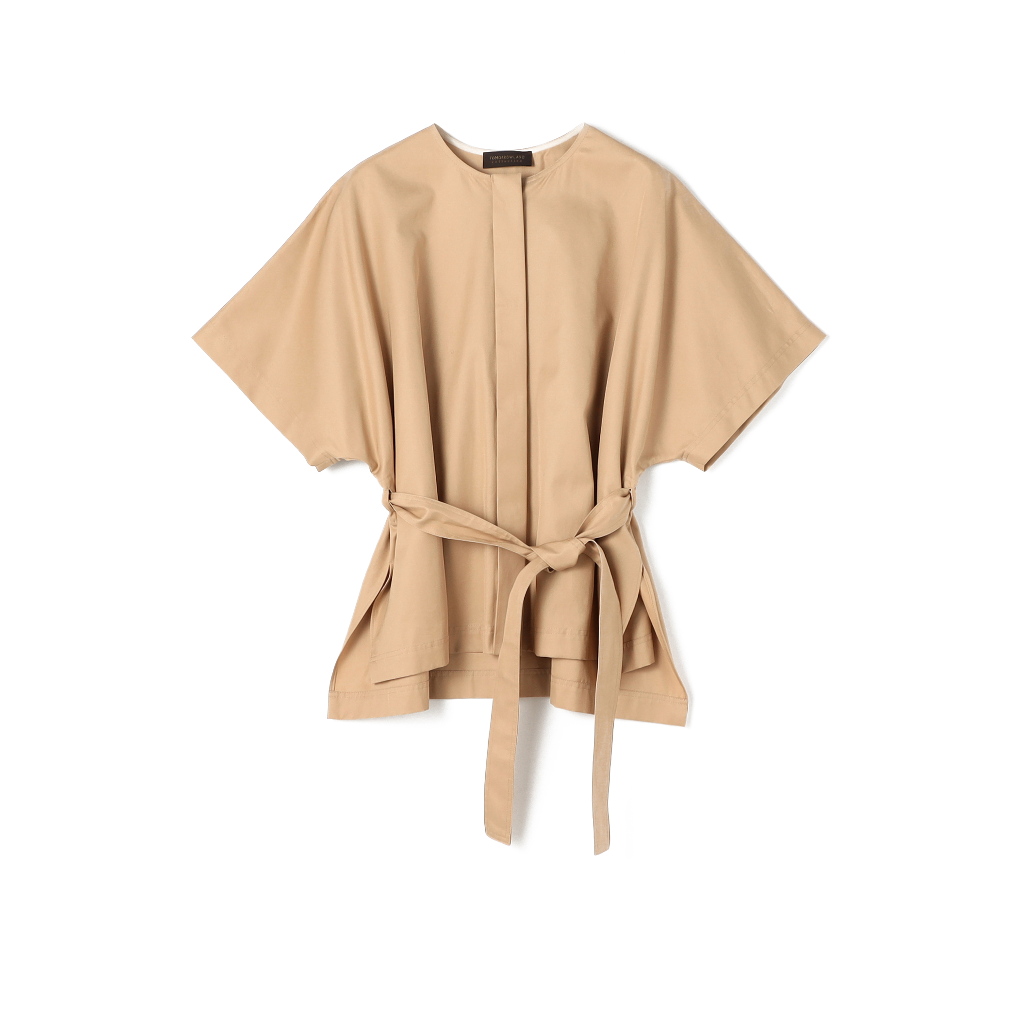 ■コットンギャバジン クルーネックシャツ