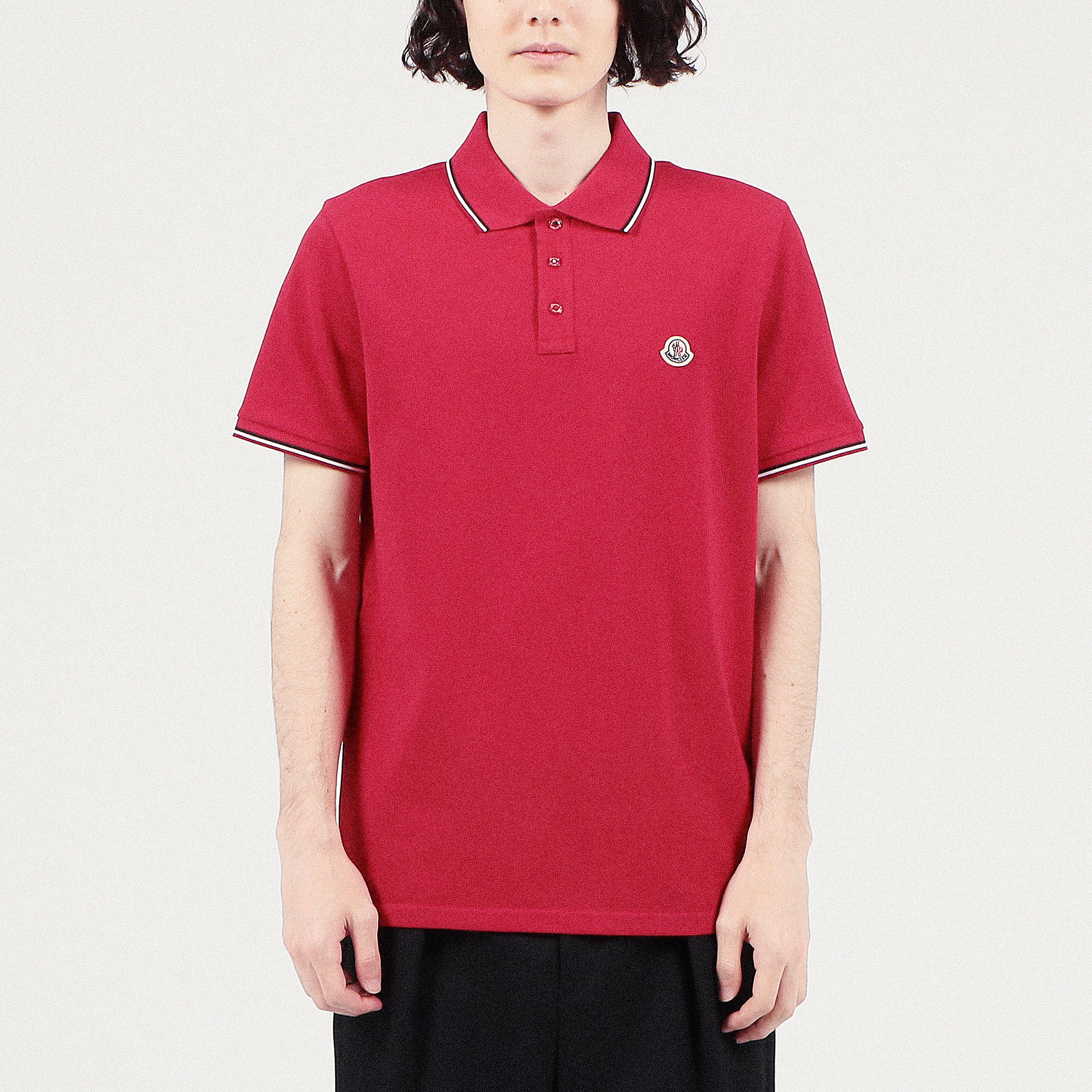 MONCLER モンクレール 半袖 ポロシャツ レッド 赤 MONCLER（ポロシャツ ・ レッド/赤色系）のフリマアイテム一覧