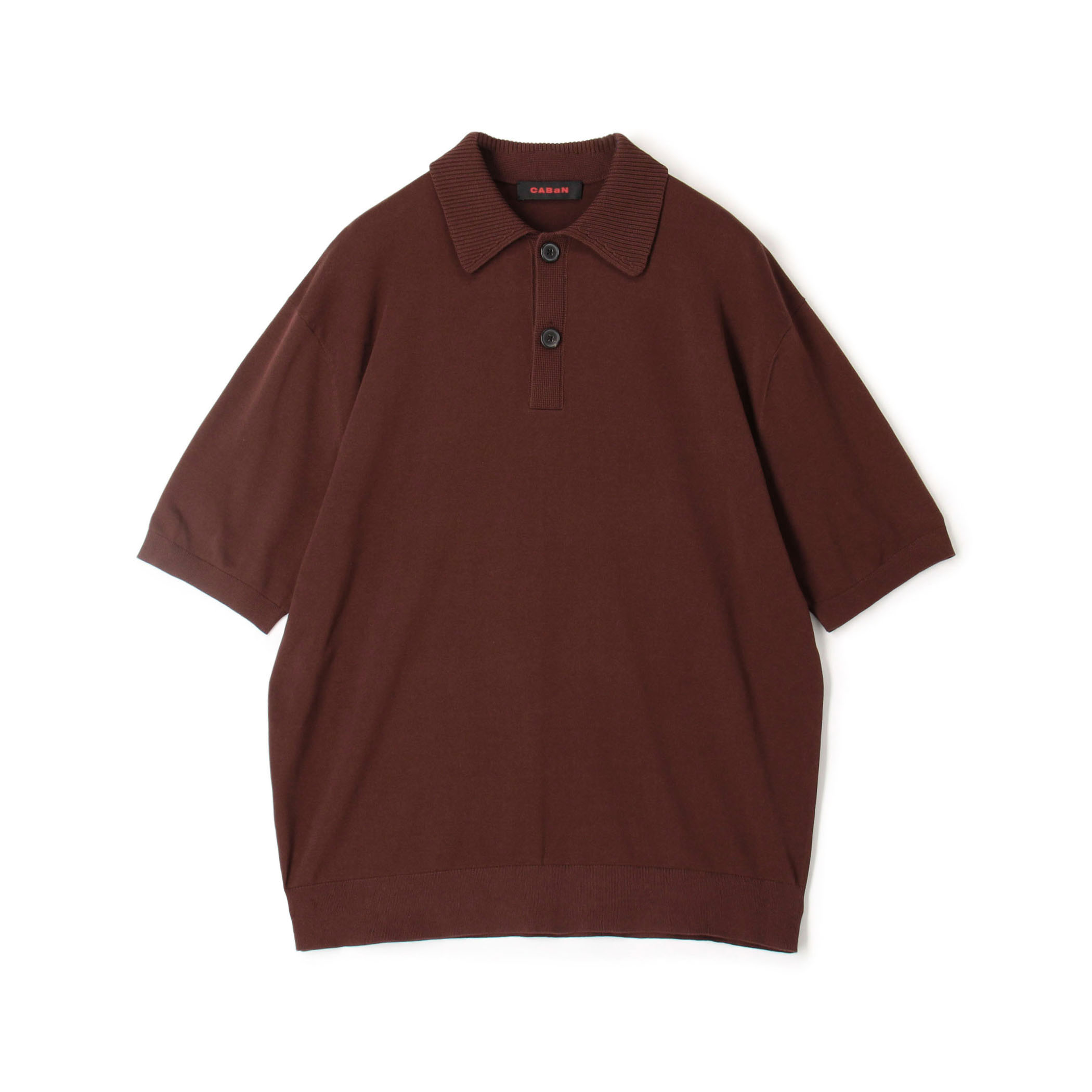 コットン ポロニットプルオーバー