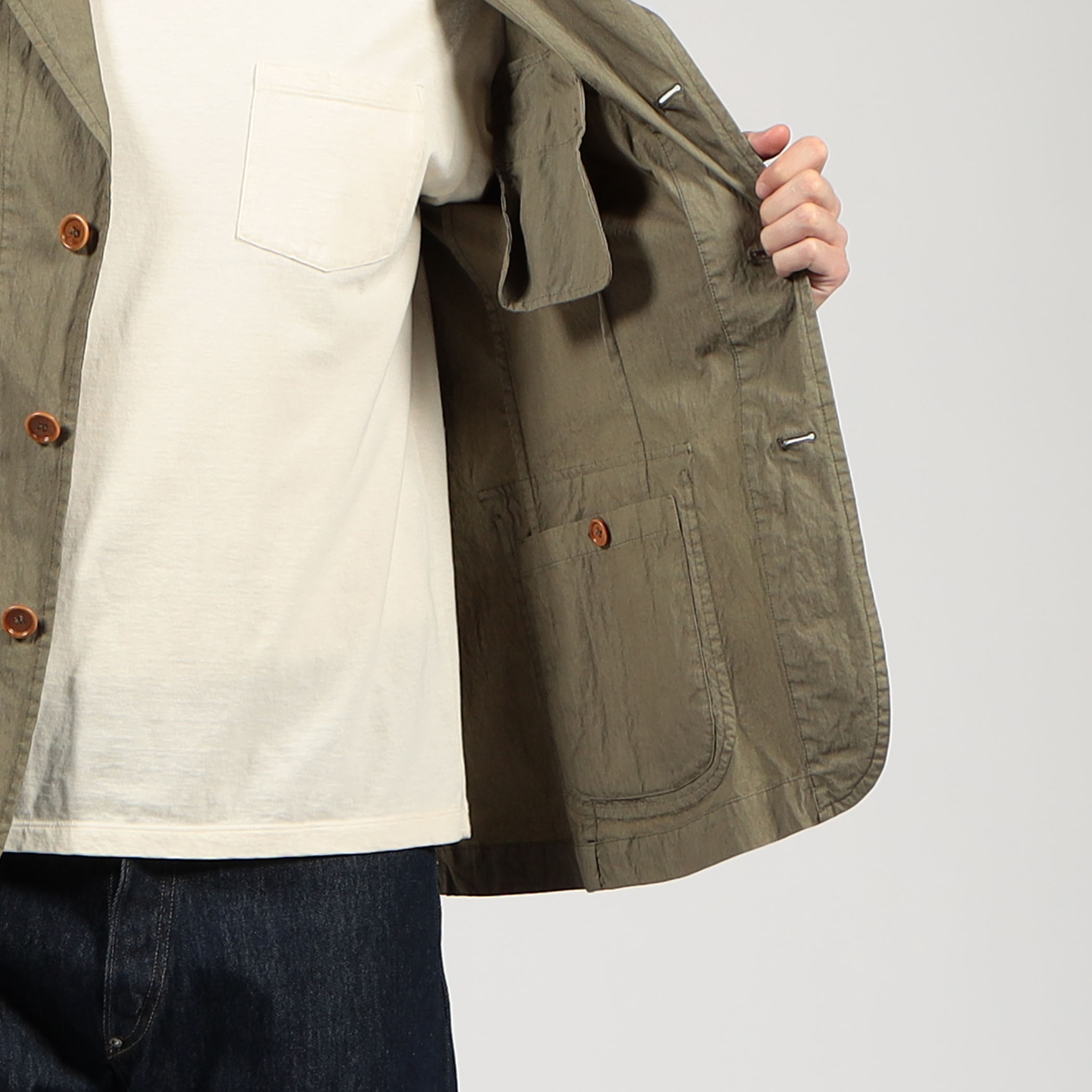 RR ROMANO RIDOLFI OXFORD T コットンナイロン 3Bジャケット