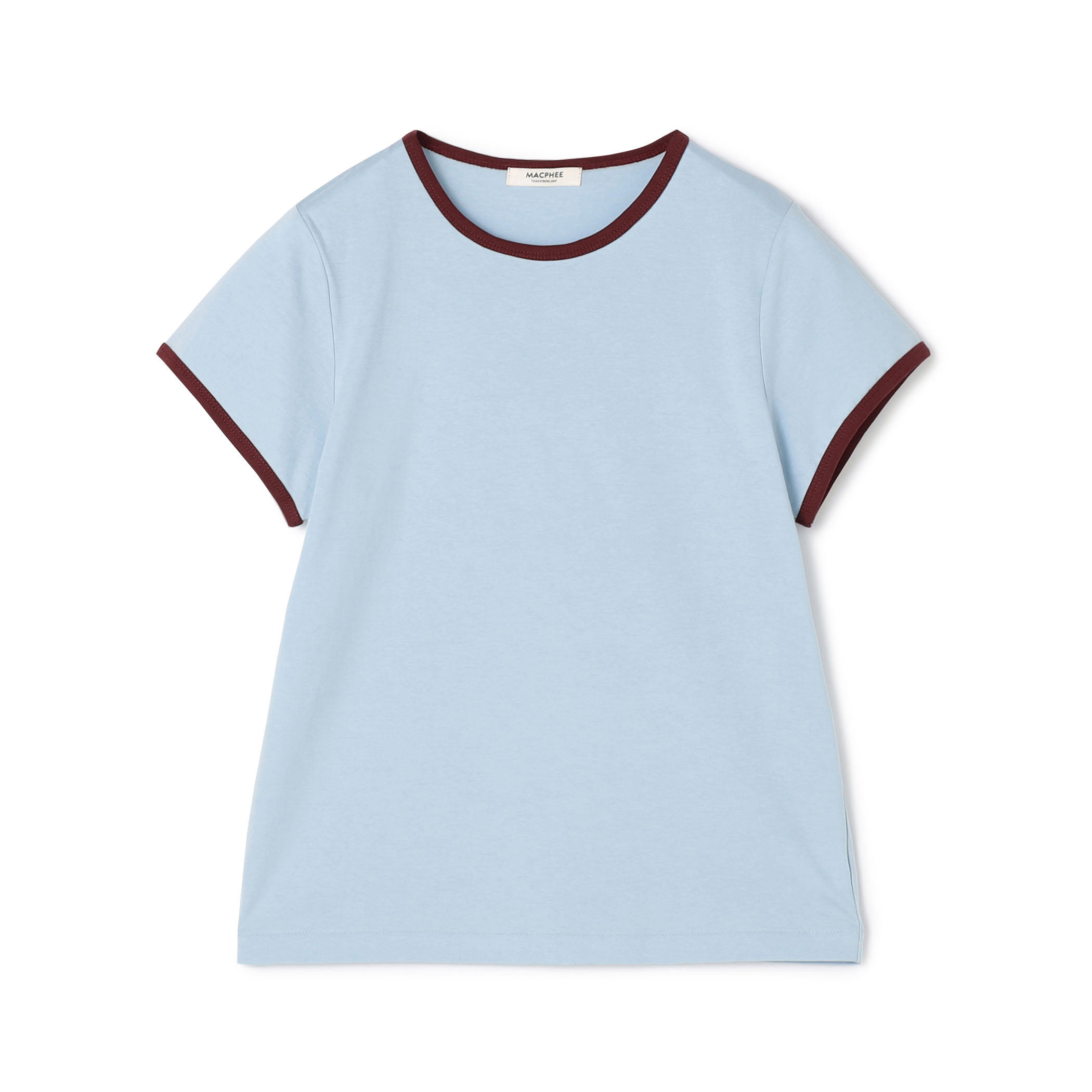 コットンジャージー トリムTシャツ