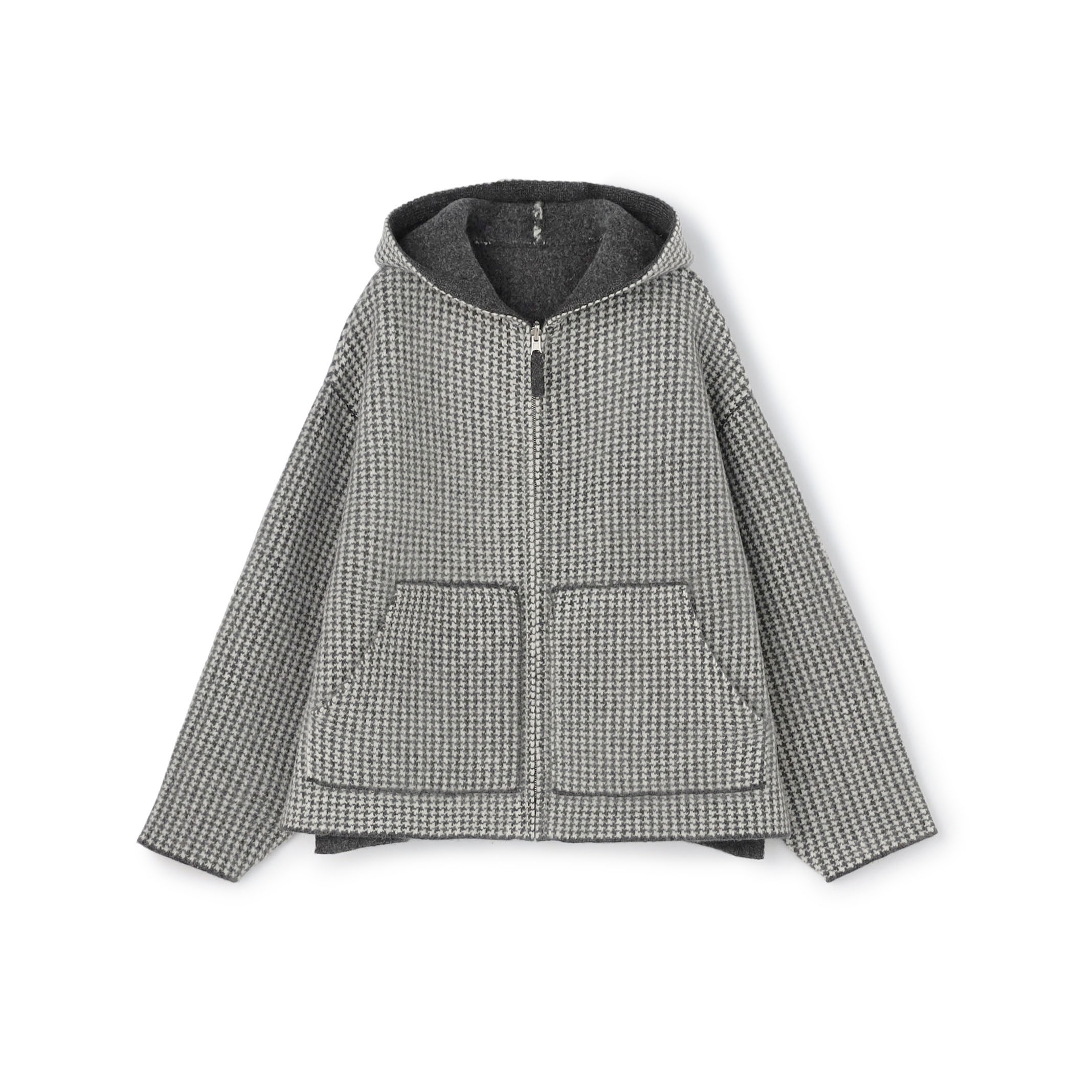 オーストラリアンラムズウールダブルフェイス ジップアップブルゾン