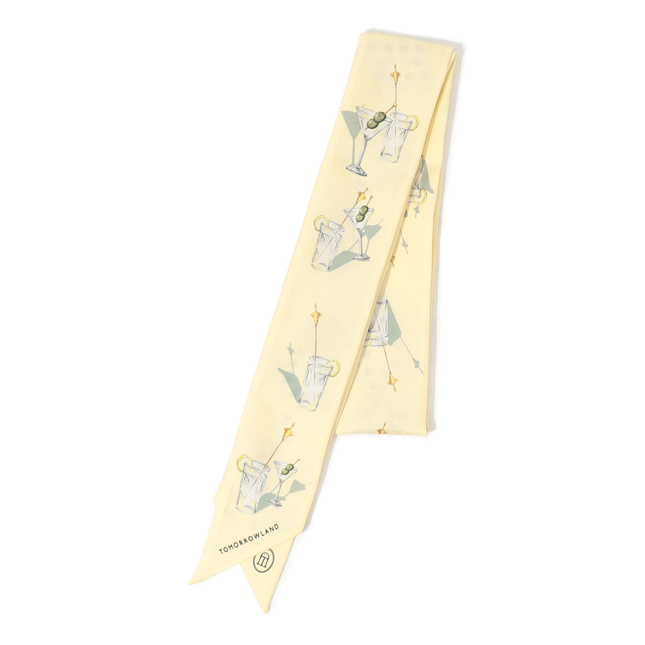 ATELIER TOMORROW COCKTAIL シルク ツイリースカーフ