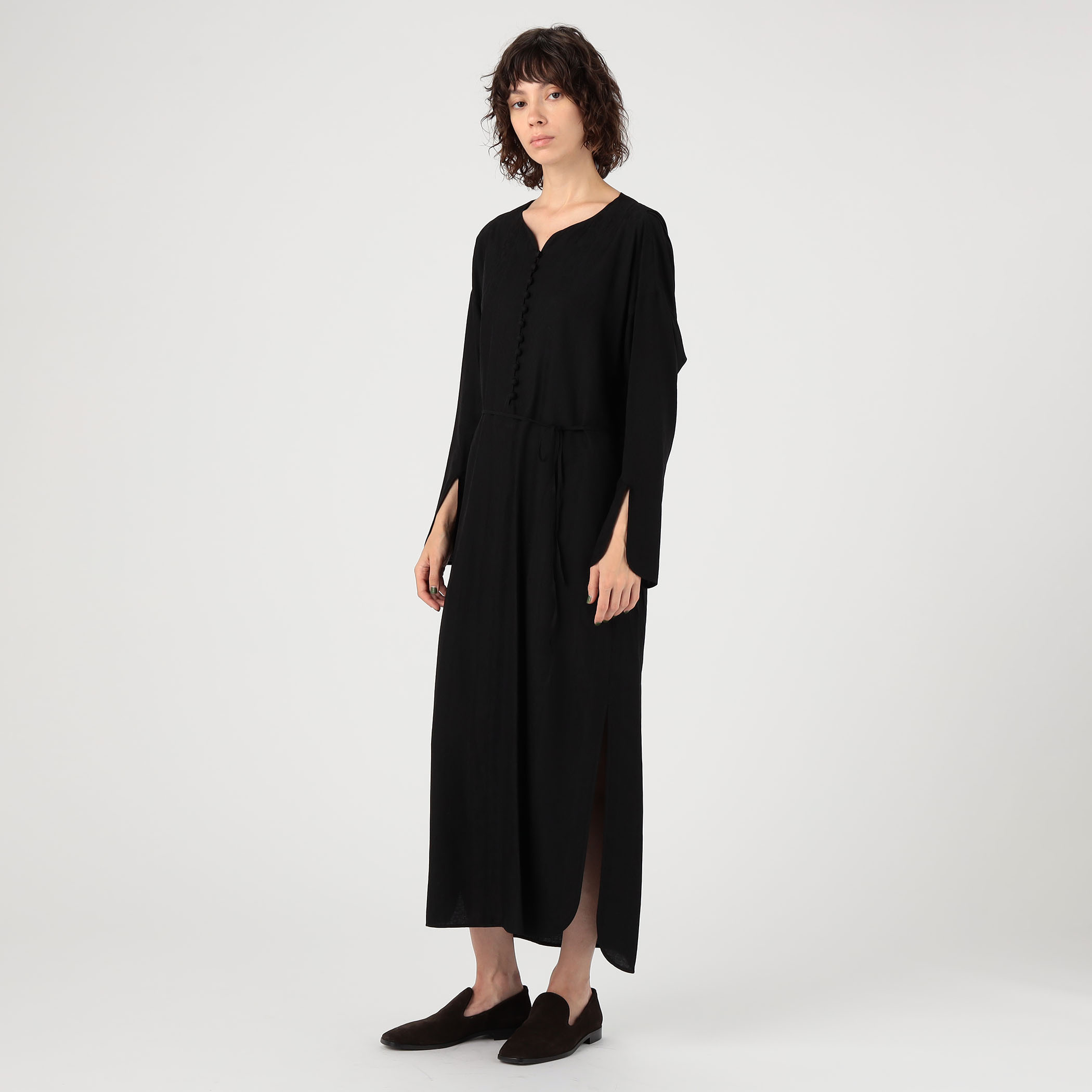 Mame Kurogouchi Sleeve I Line Dress | site.wellbepharma.com.br