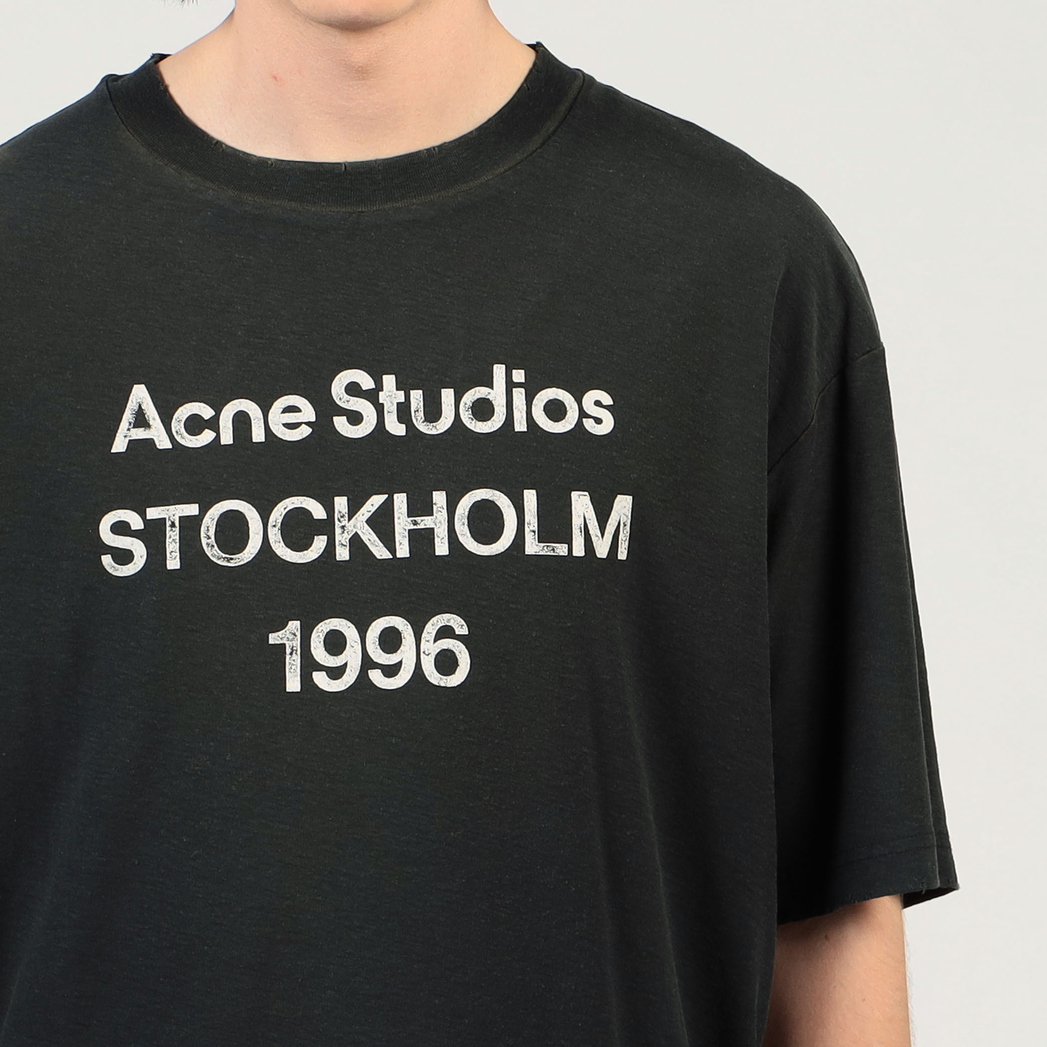 Acne Studios ロゴTシャツ　黒　サイズ:M