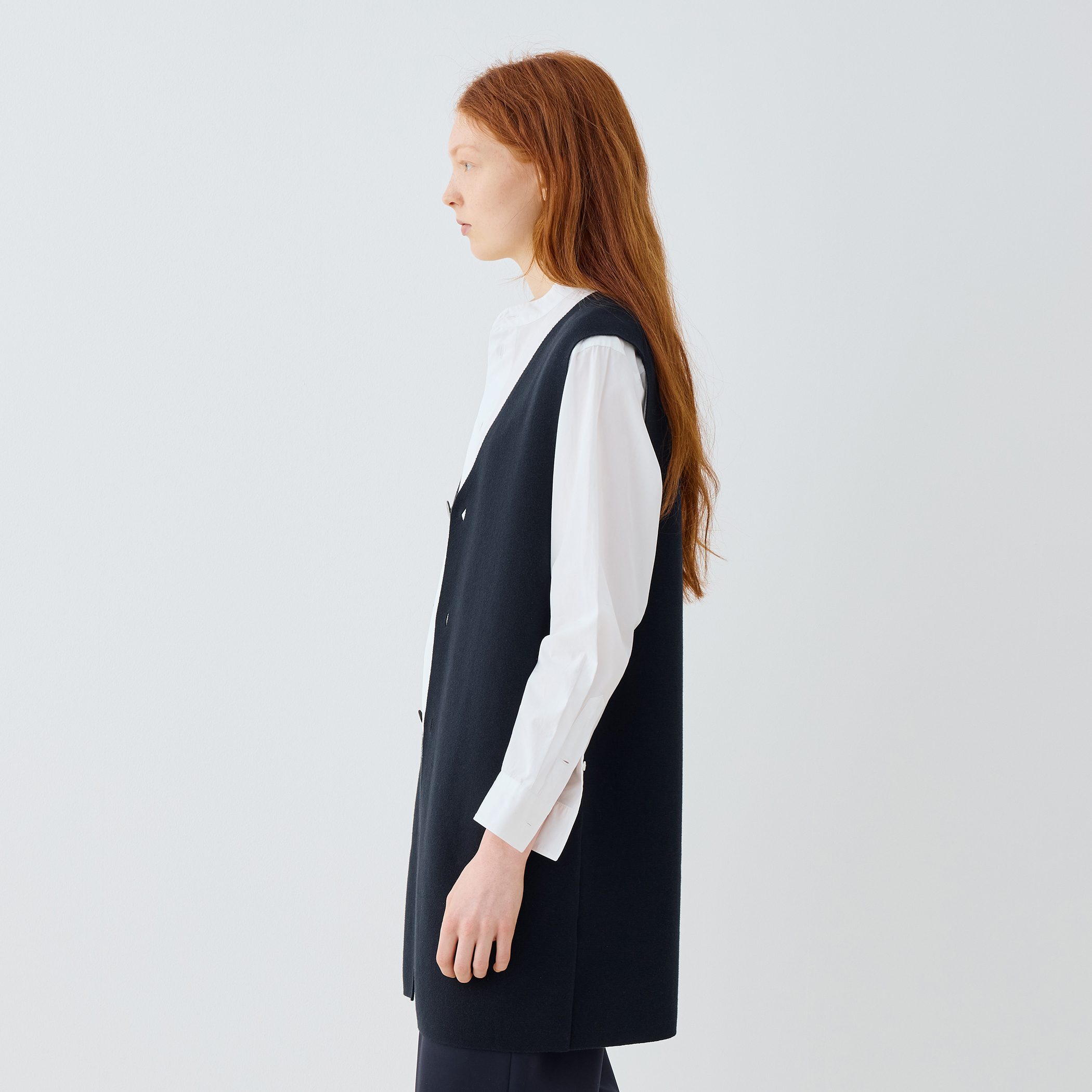 【美品！】セット販売OUR 2wayロングベスト+長袖カットソー □ミラノリブ ロングベスト｜トゥモローランド 公式通販