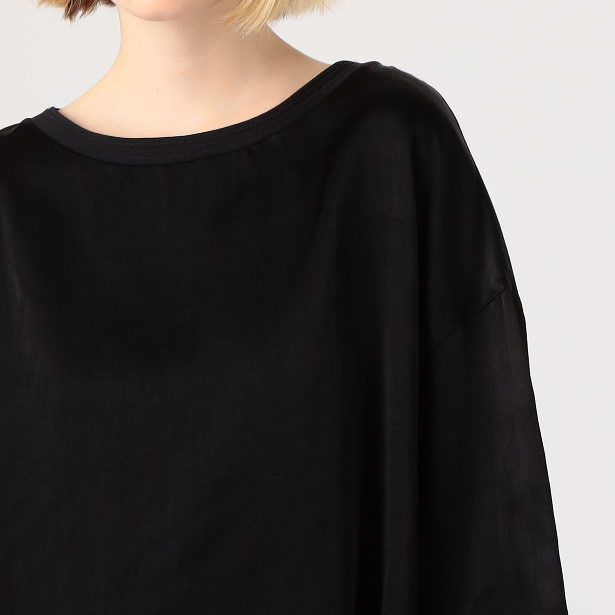 【中古】デプレ トゥモローランド 25SS ソフトサテン ビッグTシャツブラウス 五分袖 プルオーバー F 22-01-51-01704 ソフトサテン ビッグTシャツブラウス｜トゥモローランド 公式通販