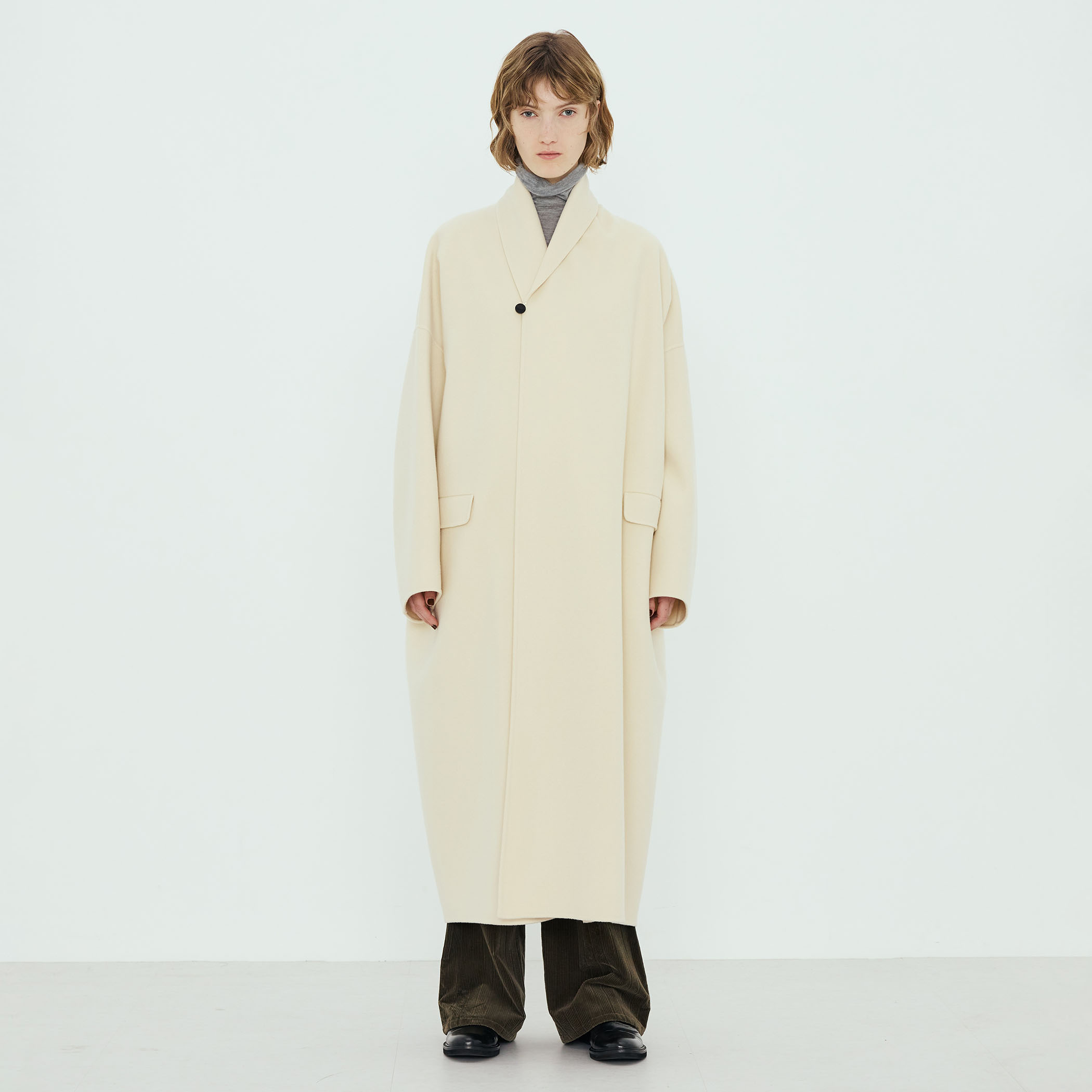 高級感 TOMORROWLAND .B ウールダブルフェイス ロングコート ジャケット・アウター