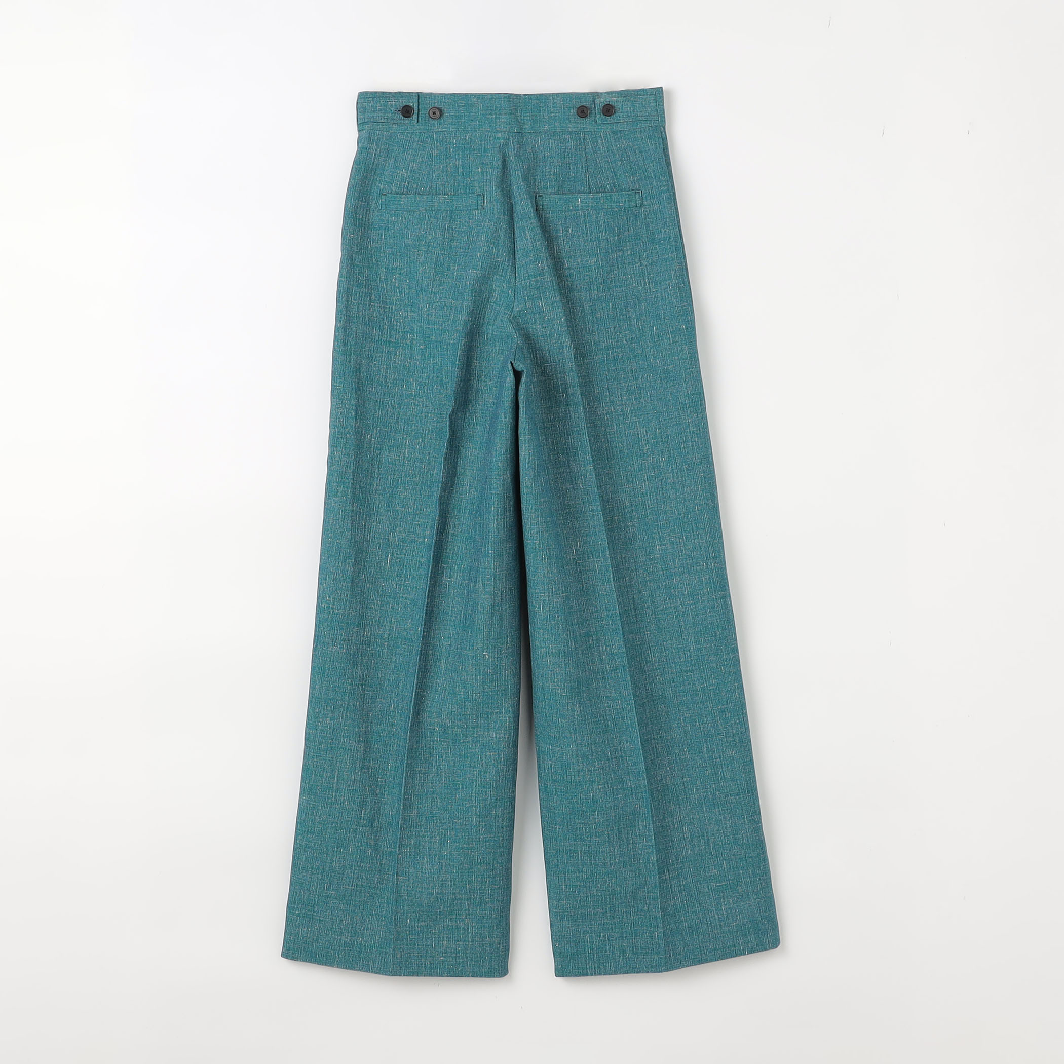 コットンリネンスラブ ポケットワイドパンツ｜トゥモローランド