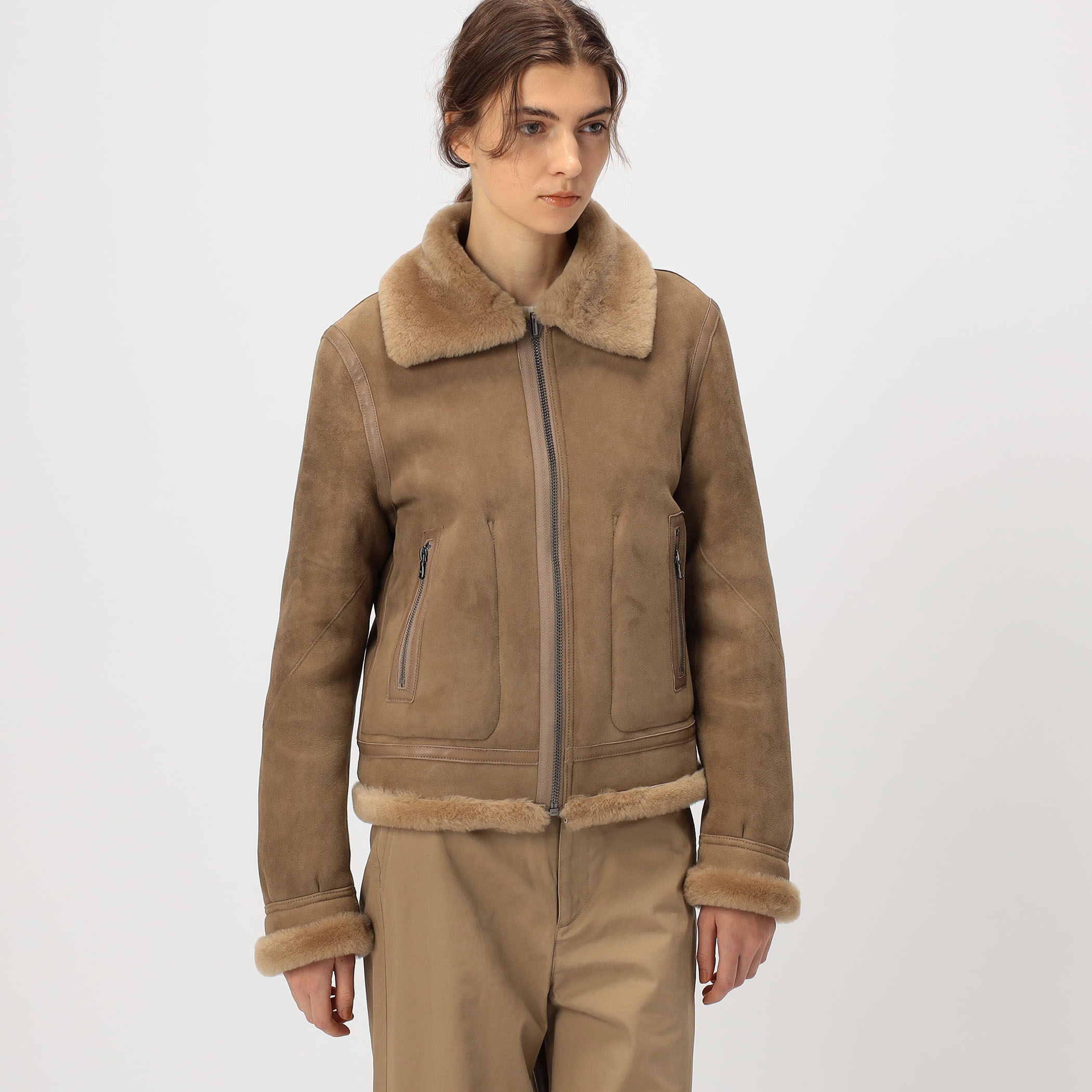 ラムレザー ムートンジャケット｜トゥモローランド 公式通販