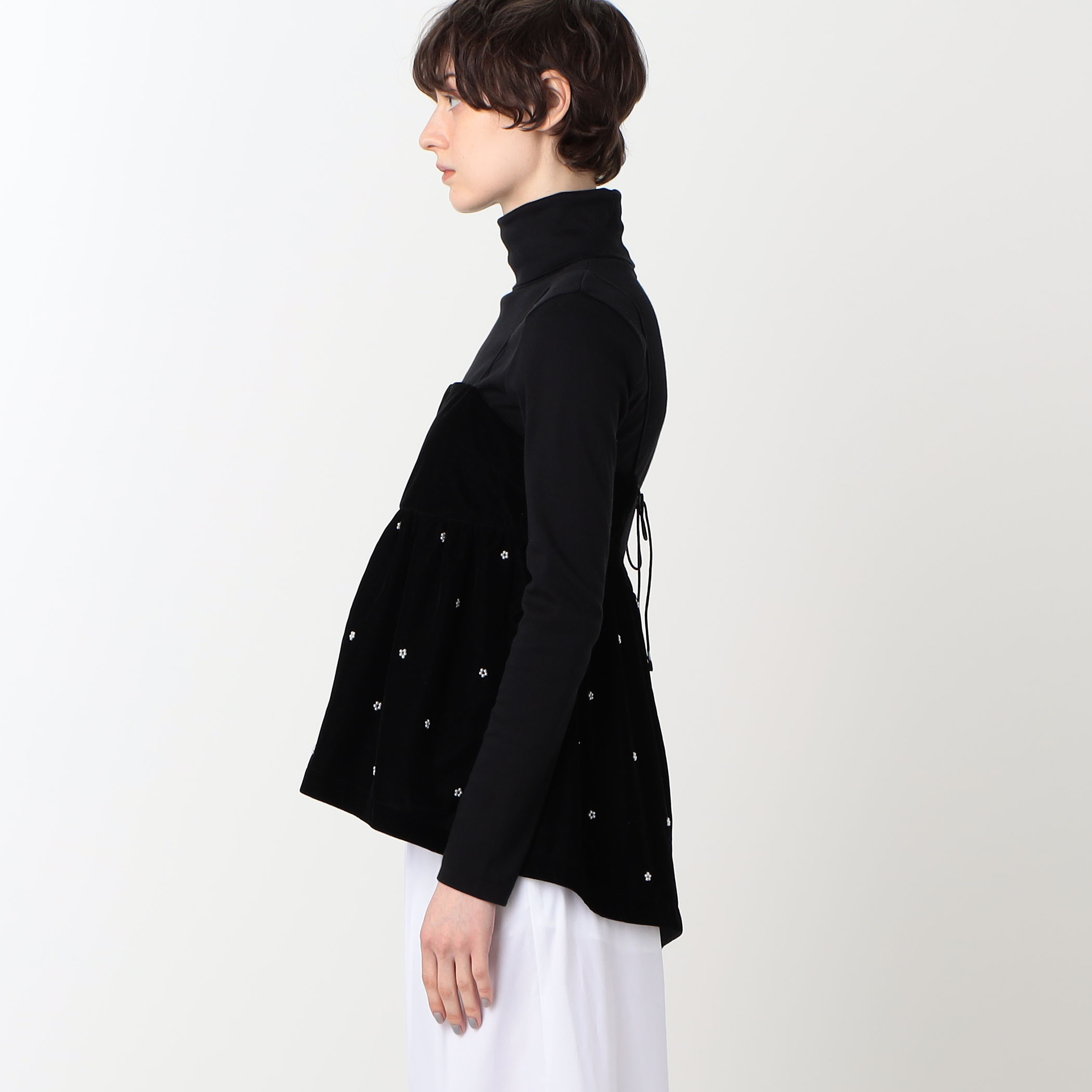 別注】ne Quittez pas BLACK VELBET PEARL トップス｜トゥモローランド