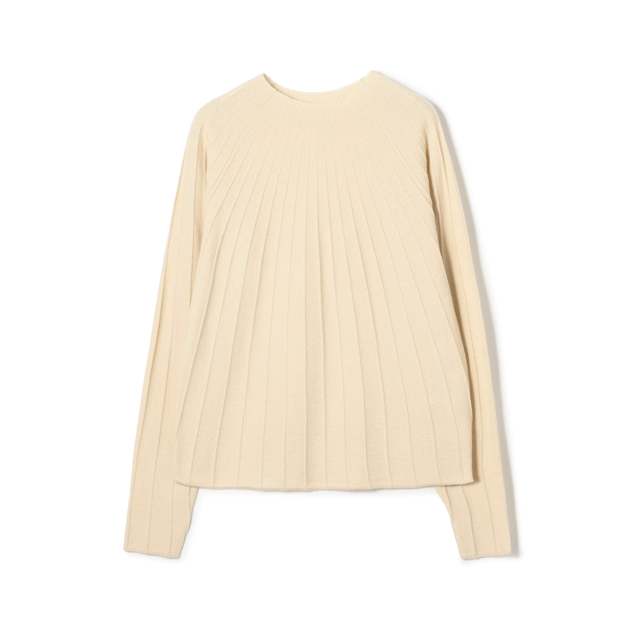 ストレッチカシミヤ ソフトビルドネックプルオーバー