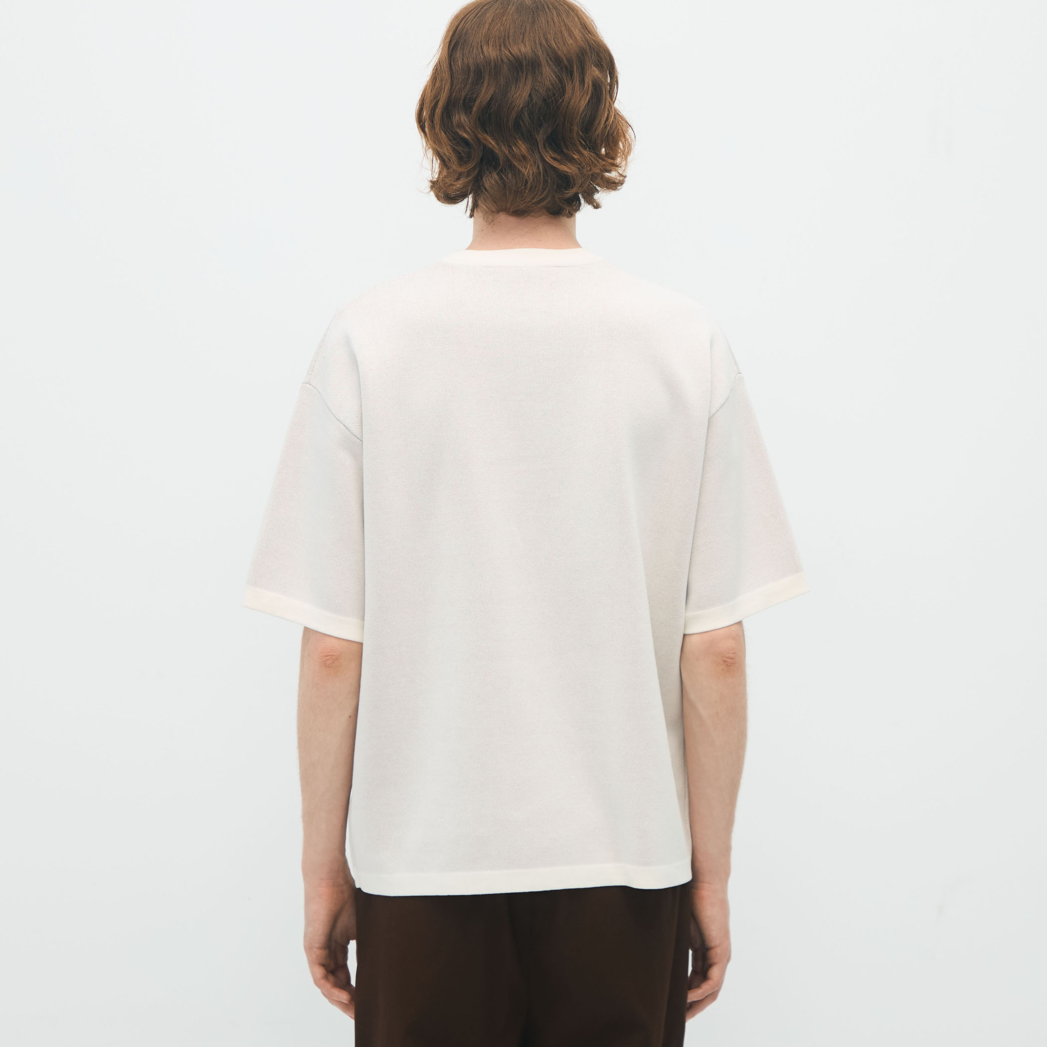 CABaN フィッシュジャカード ハーフスリーブプルオーバー