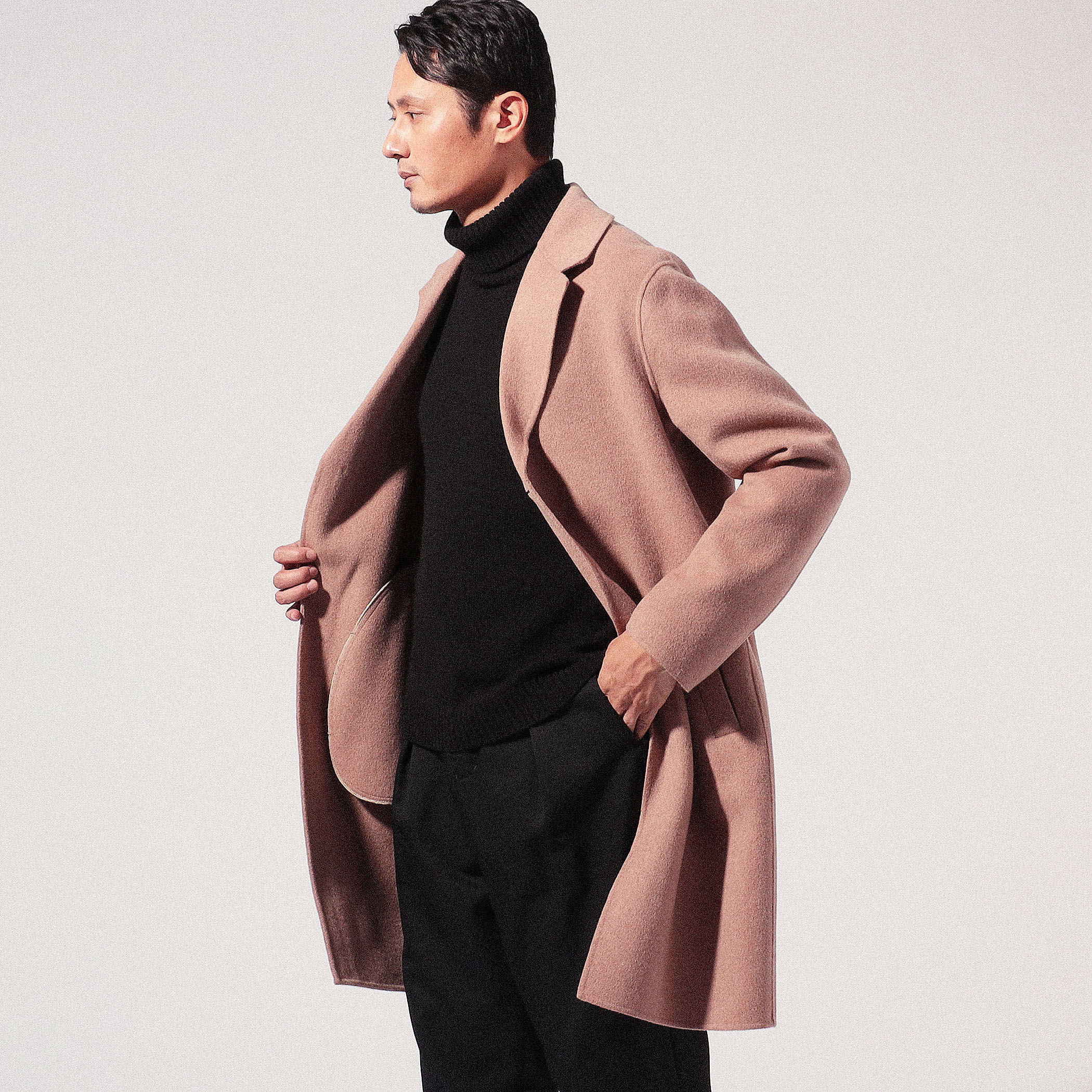 Acne Studios ウール ダブルフェイスチェスターコート 