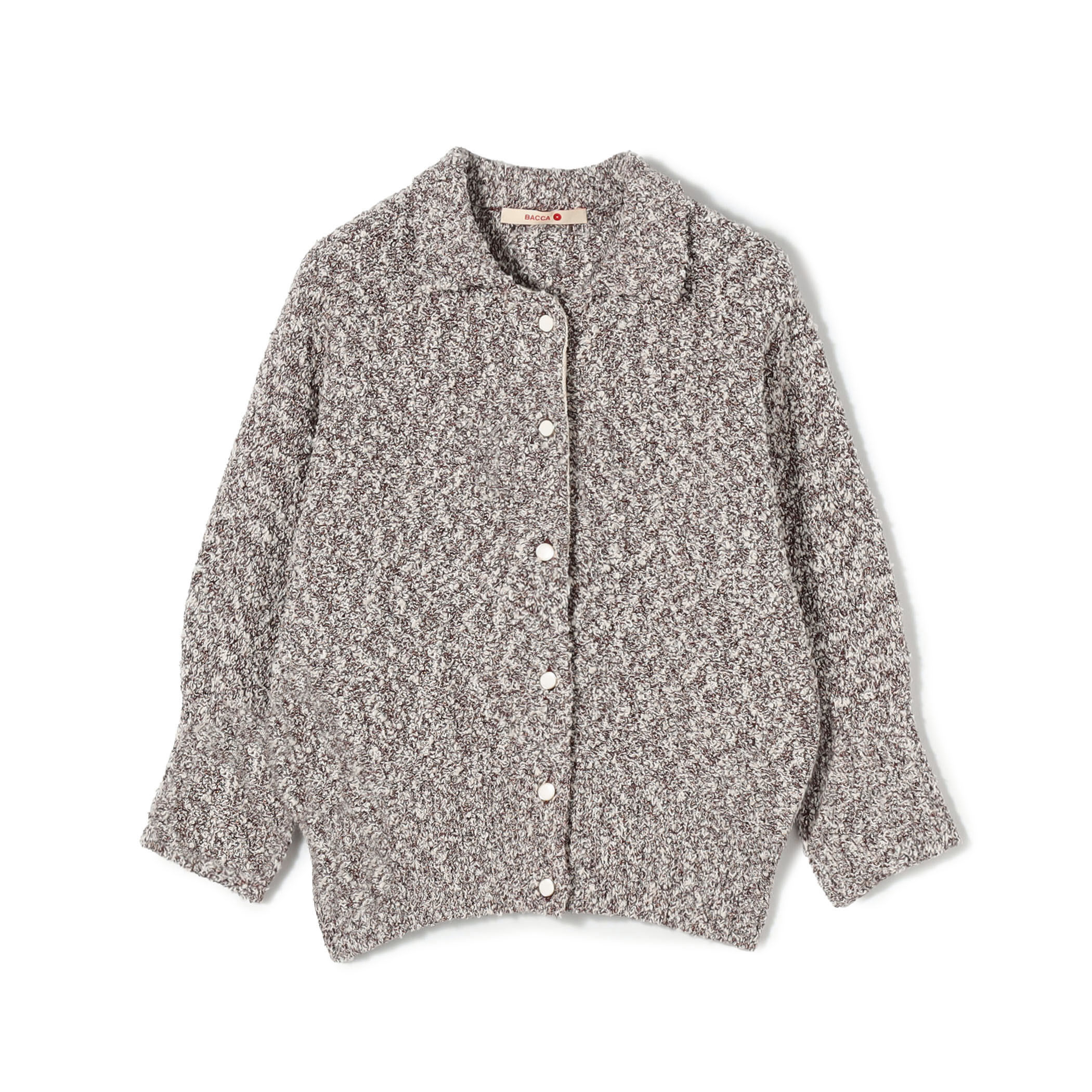 【WEB先行予約】ファンシーヤーン ポロカラーカーディガン