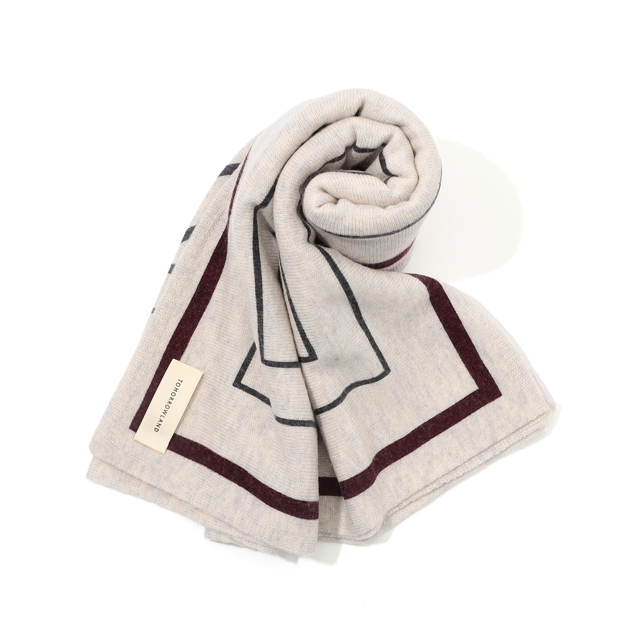 TOMORROWLAND SQUARE KNIT ストール