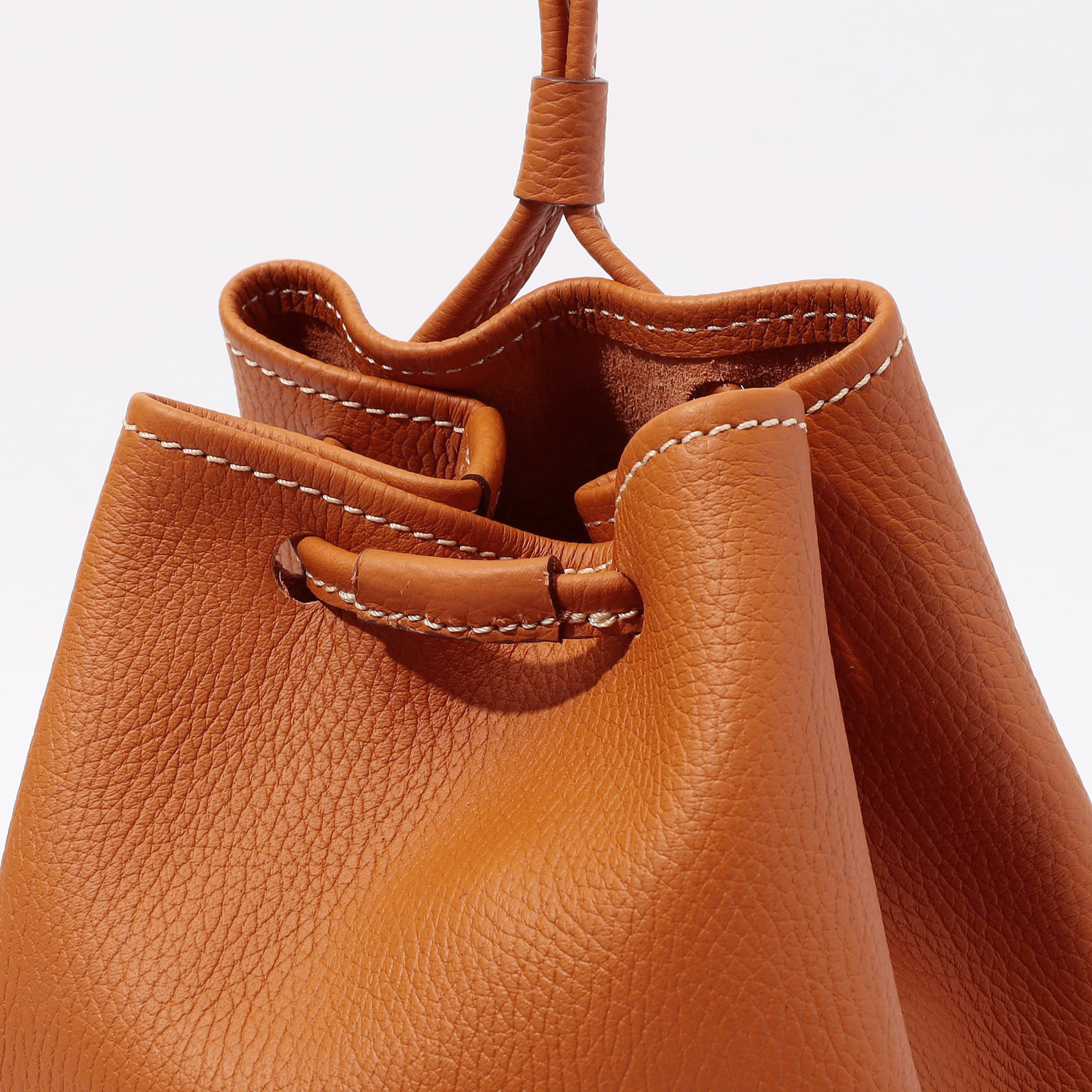 別注】Charles et Charlus シュリンクレザー 巾着バッグ