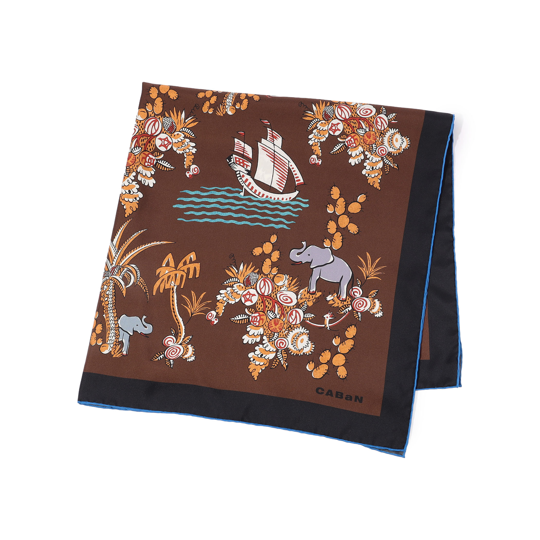 Zoo シルクプリントスカーフ