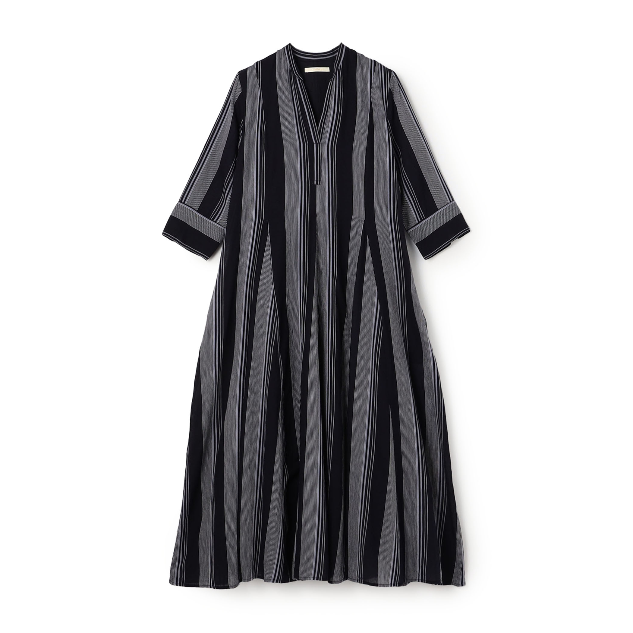 ne Quittez pas Mサイズ 長袖コットンワンピース ne Quittez pas Cotton Voile Stripe ワンピース｜トゥモローランド