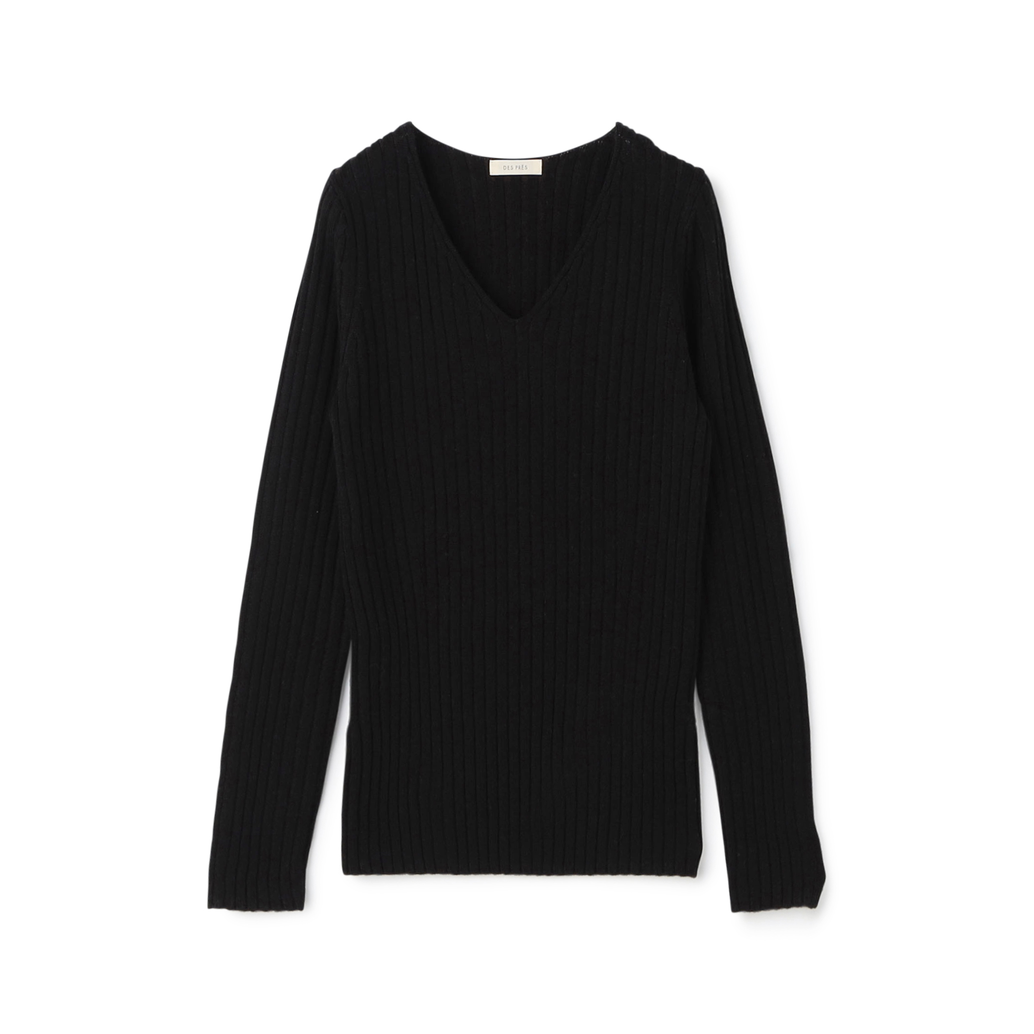 ウールリブ Vネックプルオーバー