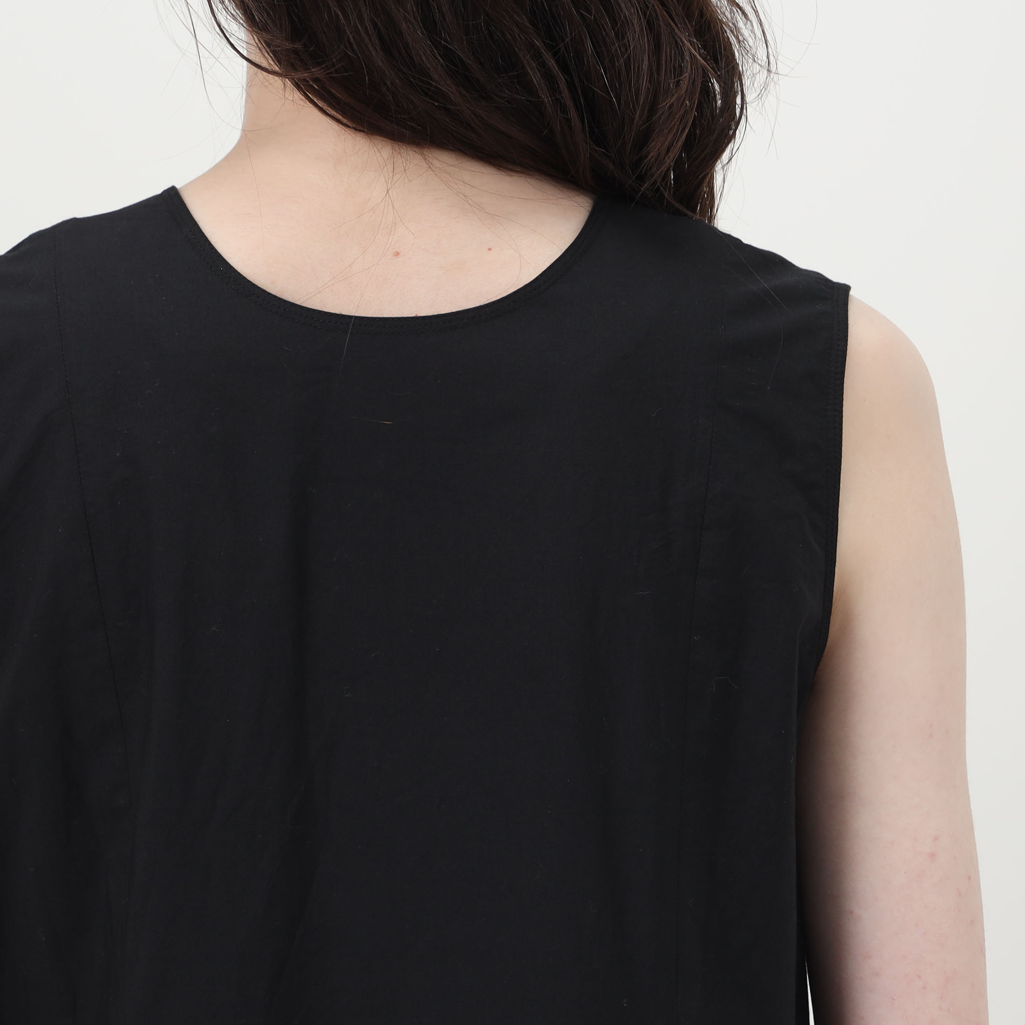 別注】ne Quittez pas BLACK ORGANZA COMB ノースリーブ ロング