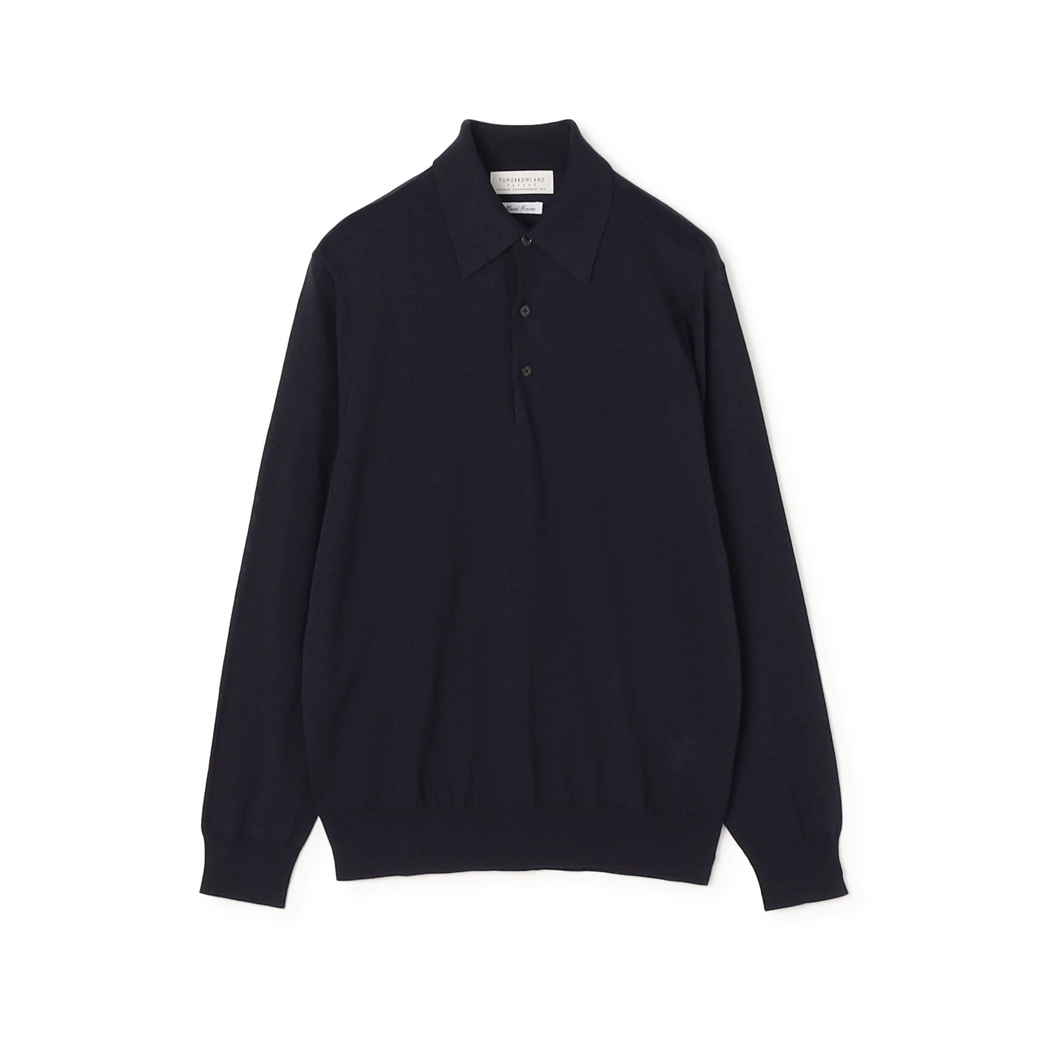 TOMORROWLAND tricot スーパーファインメリノウール ニットポロ S-WOOL