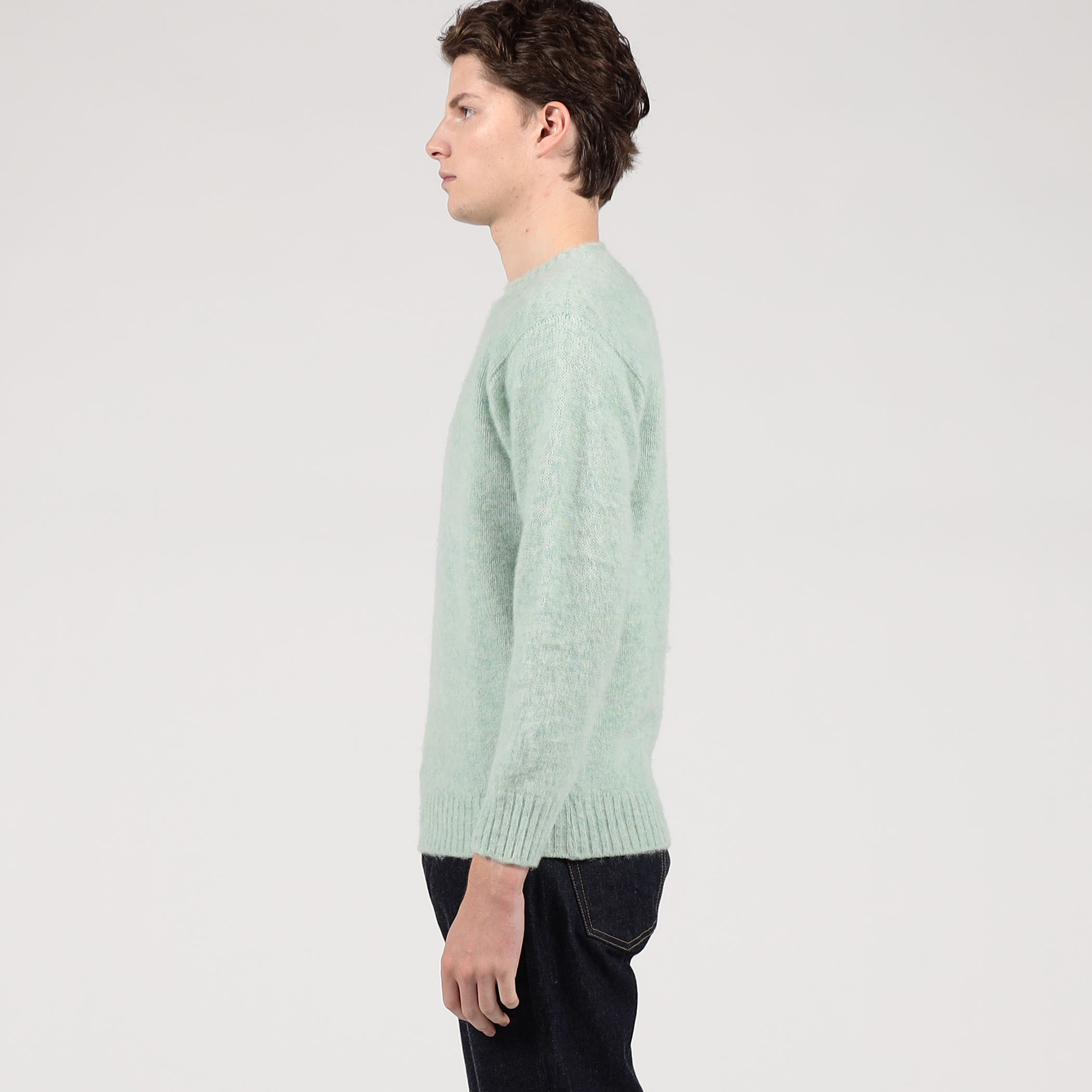 SHETLAND WOOLLEN Co. ウール クルーネックプルオーバー