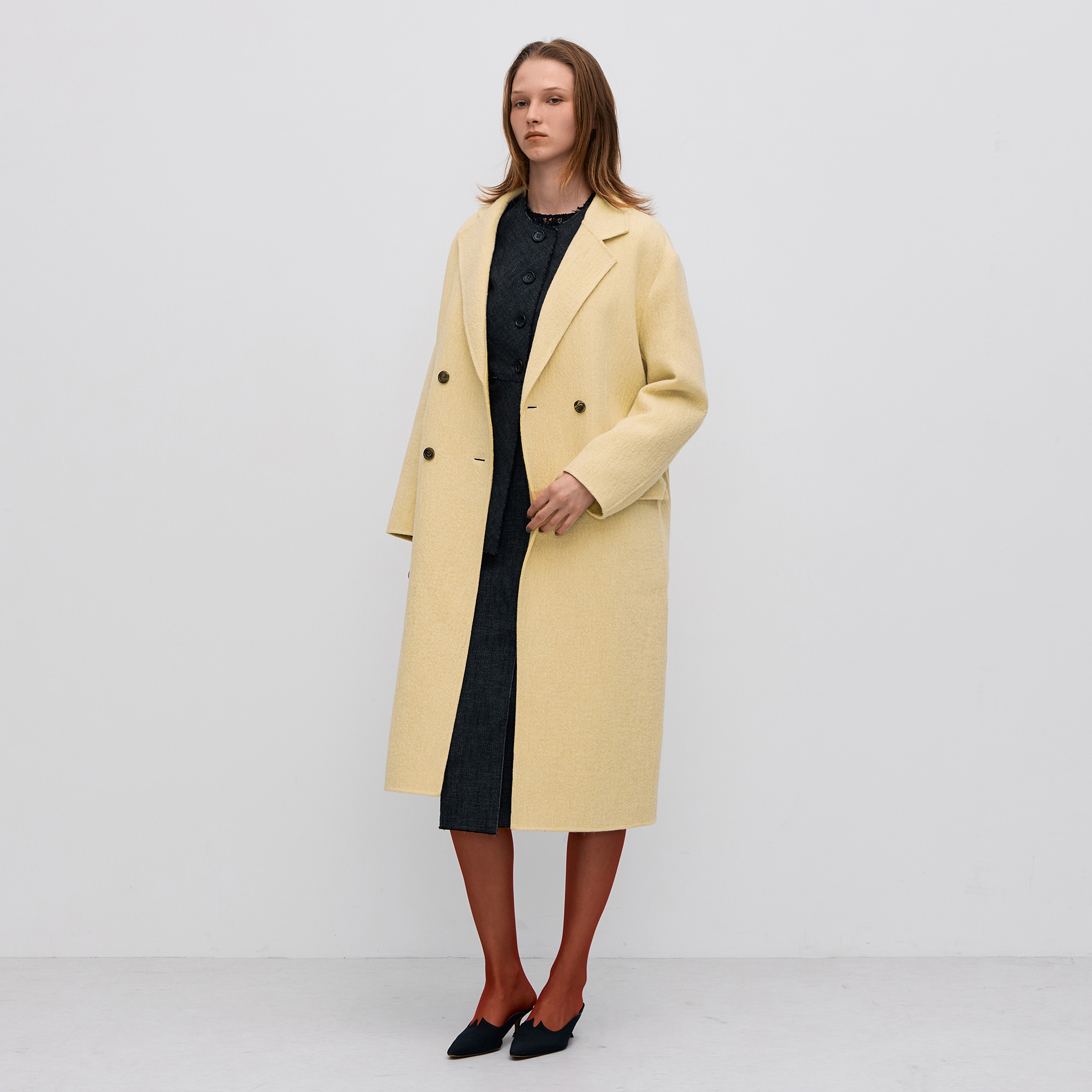 オートミールダブルフェイス リバーロングコート｜トゥモローランド