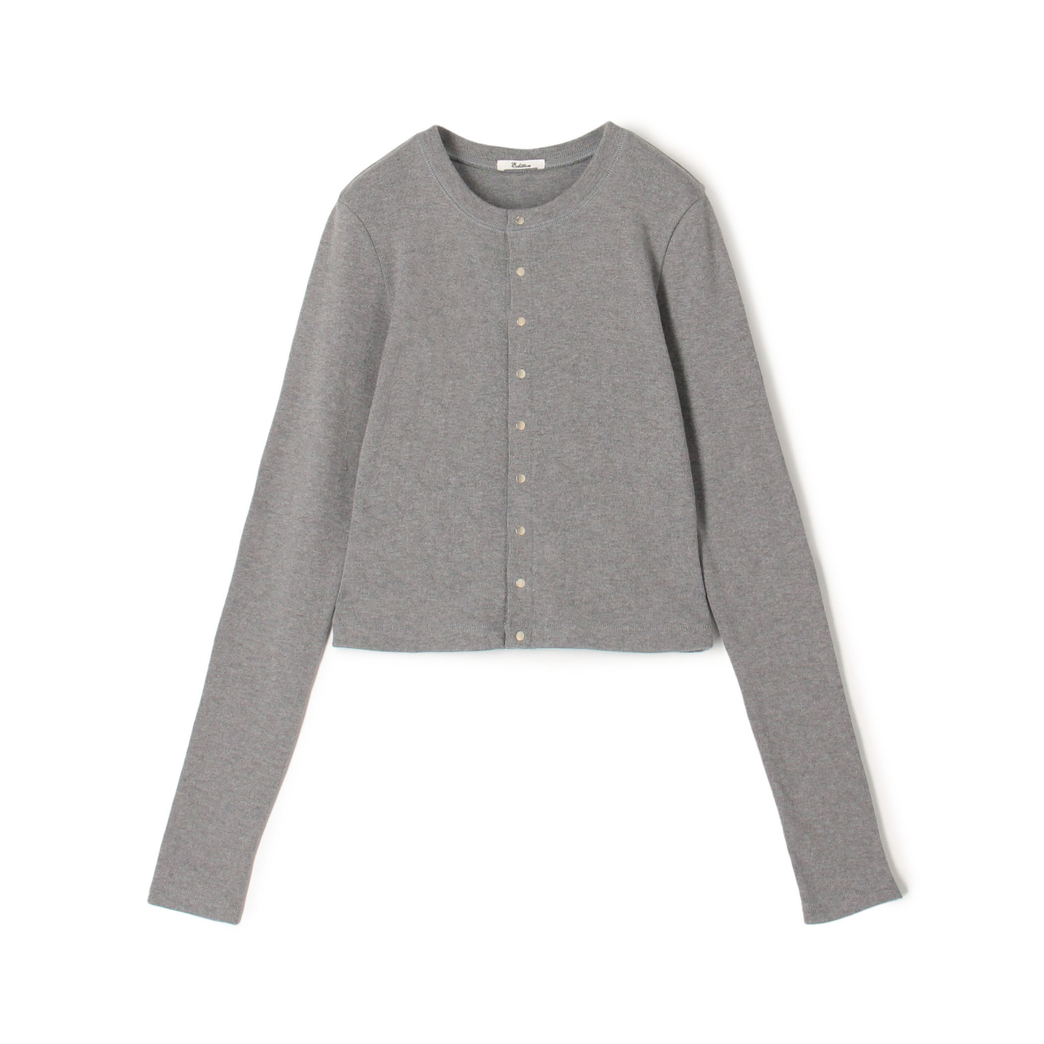 コットンモダールフライス カーディガン