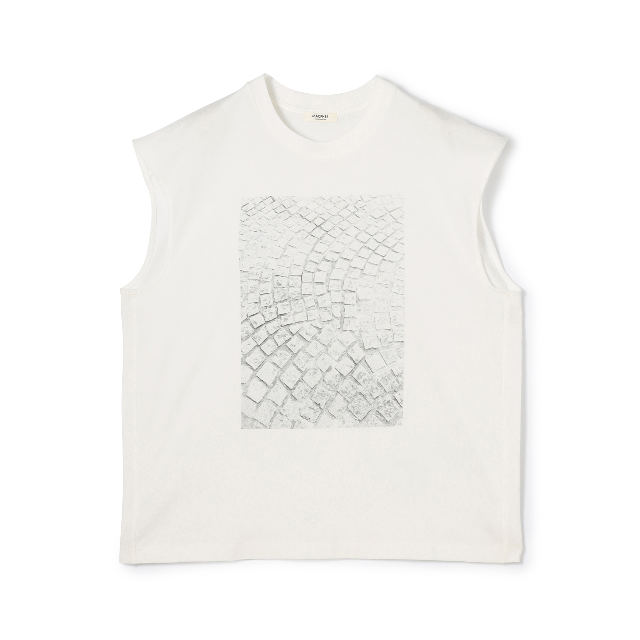 フォトプリント ノースリーブTシャツ