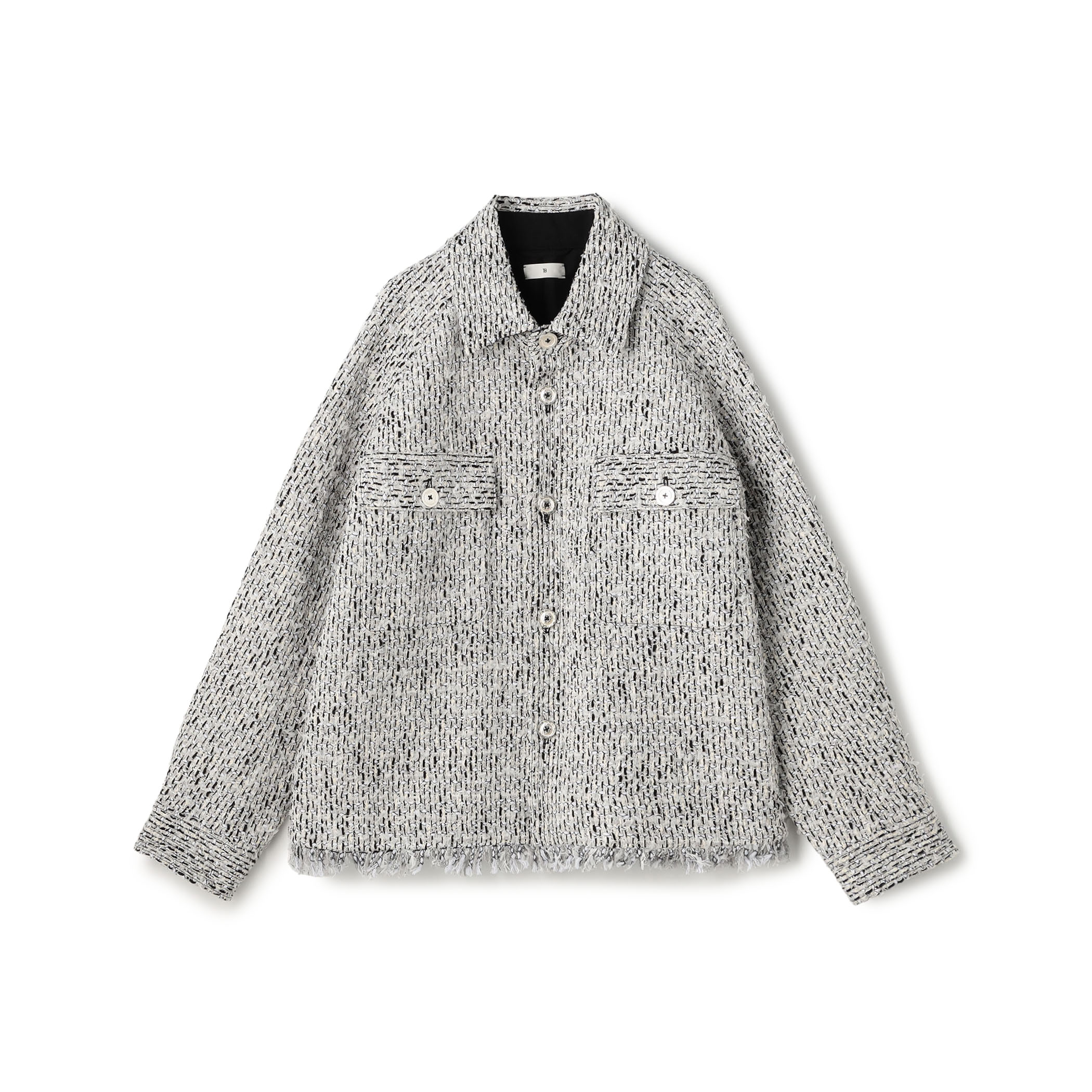 モノトーンツイード オーバーサイズカバーオール